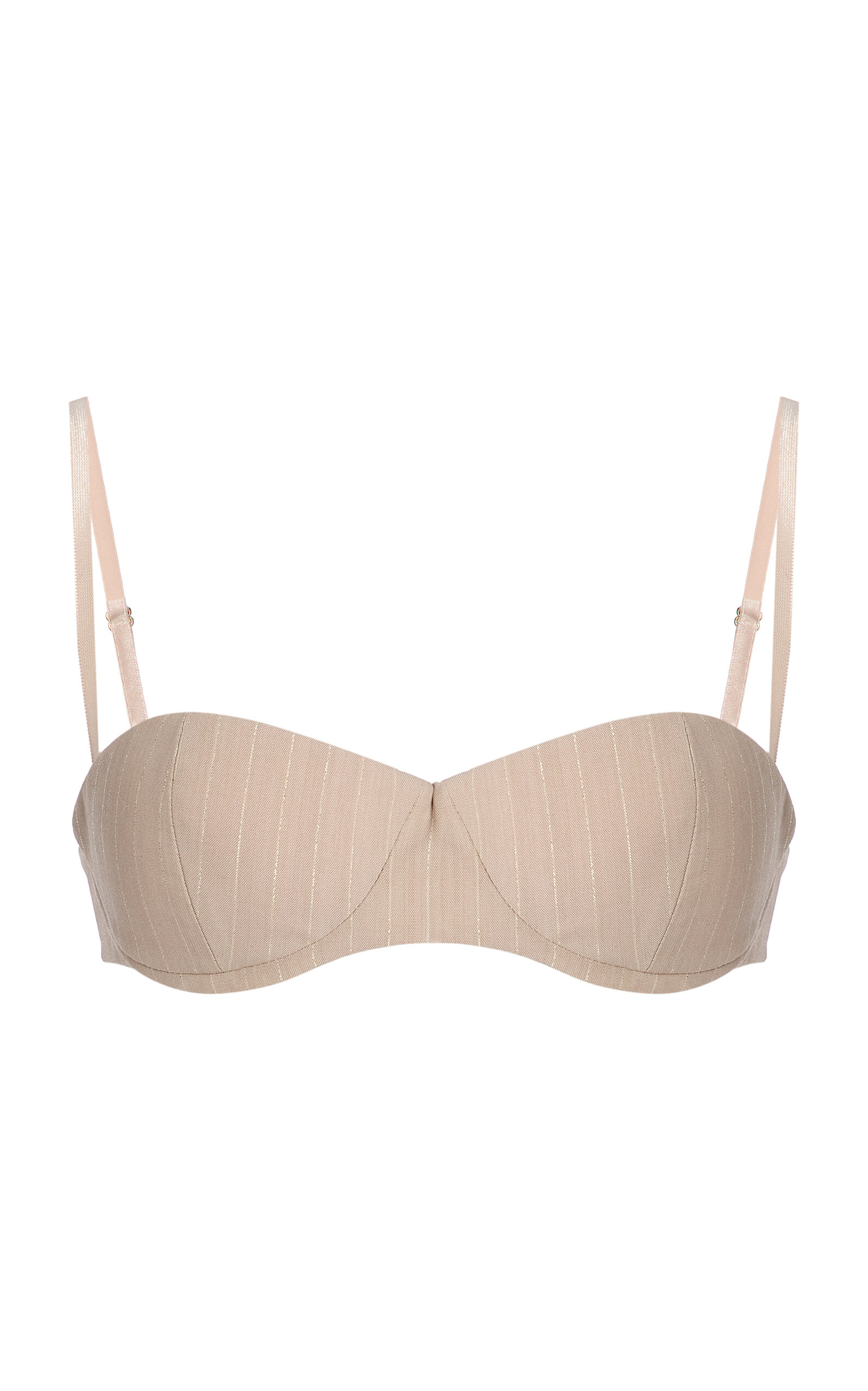 Laquan Smith Padded Bralette Top In Neutral