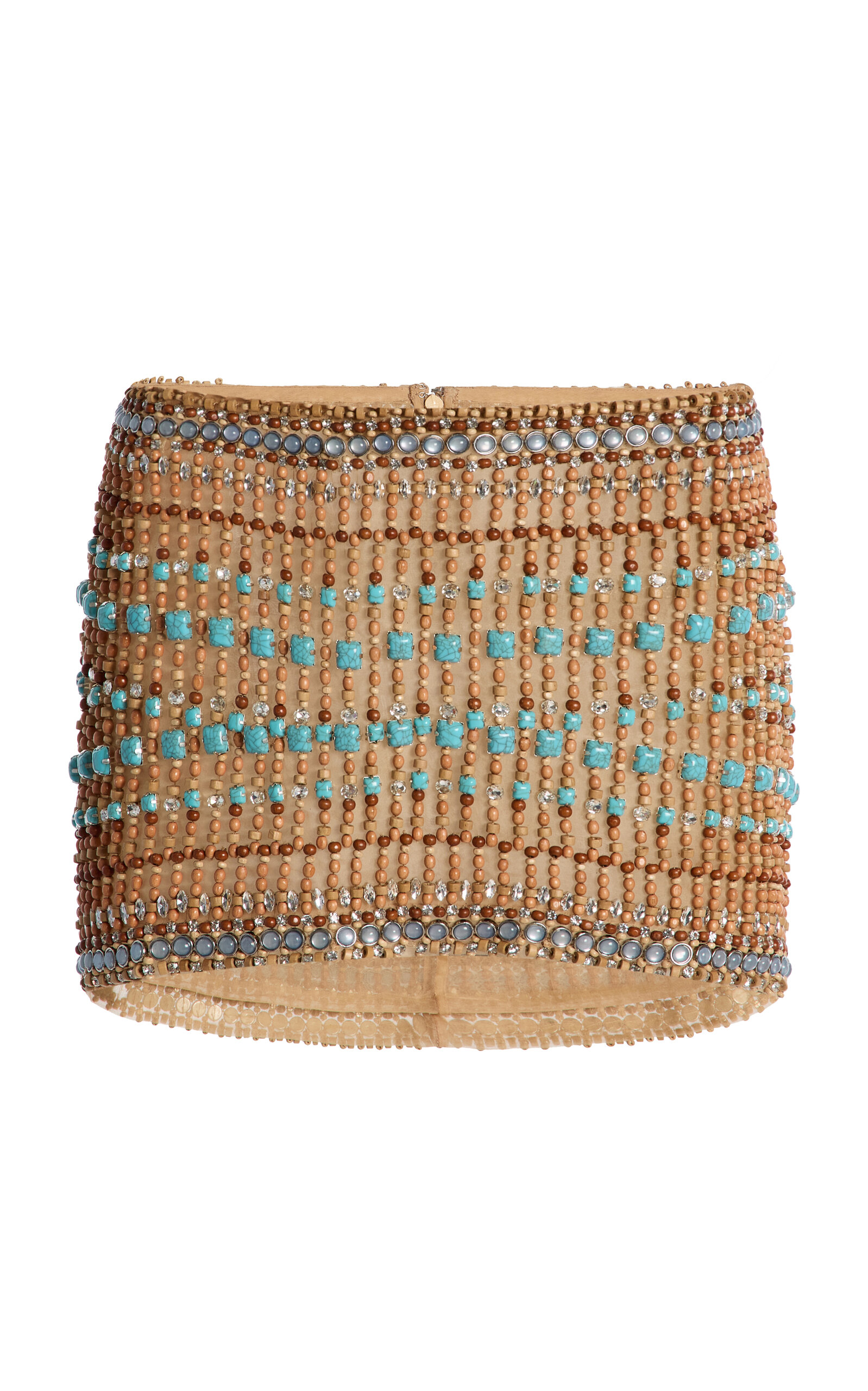 LaQuan Smith Embellished Mini Skirt - Neutral - XS