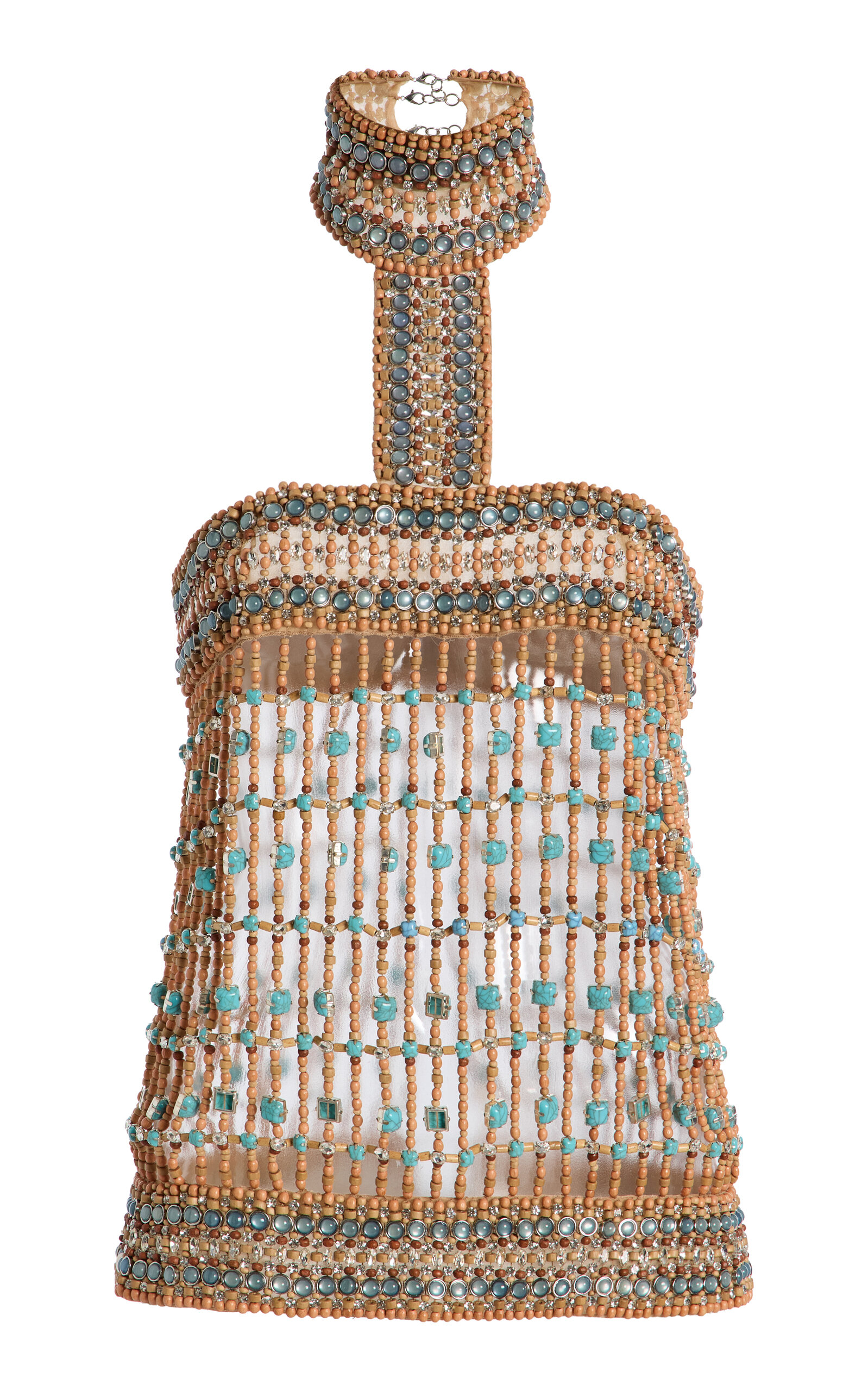 LaQuan Smith Embellished Halter Top - Neutral