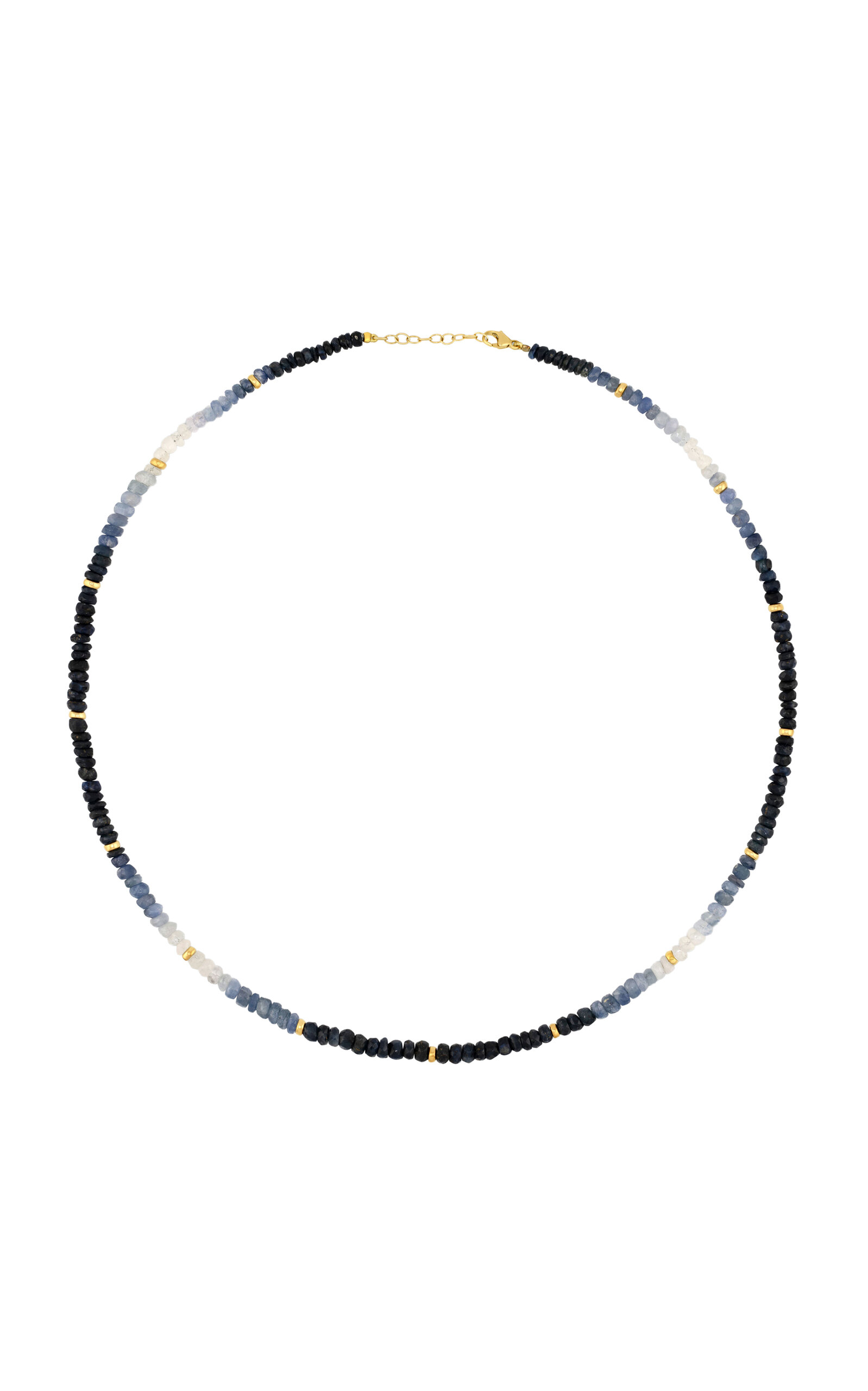 Jia Jia 14k Yellow Gold Sapphire Necklace In Blue