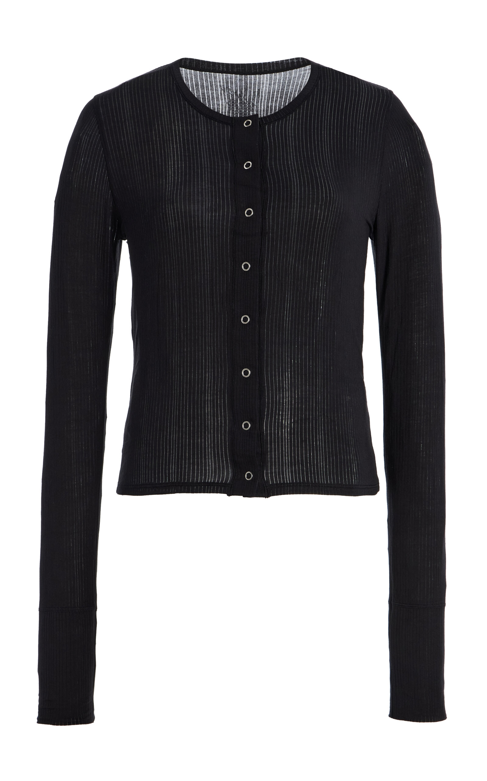Negative Whipped Modal Cardigan In Black