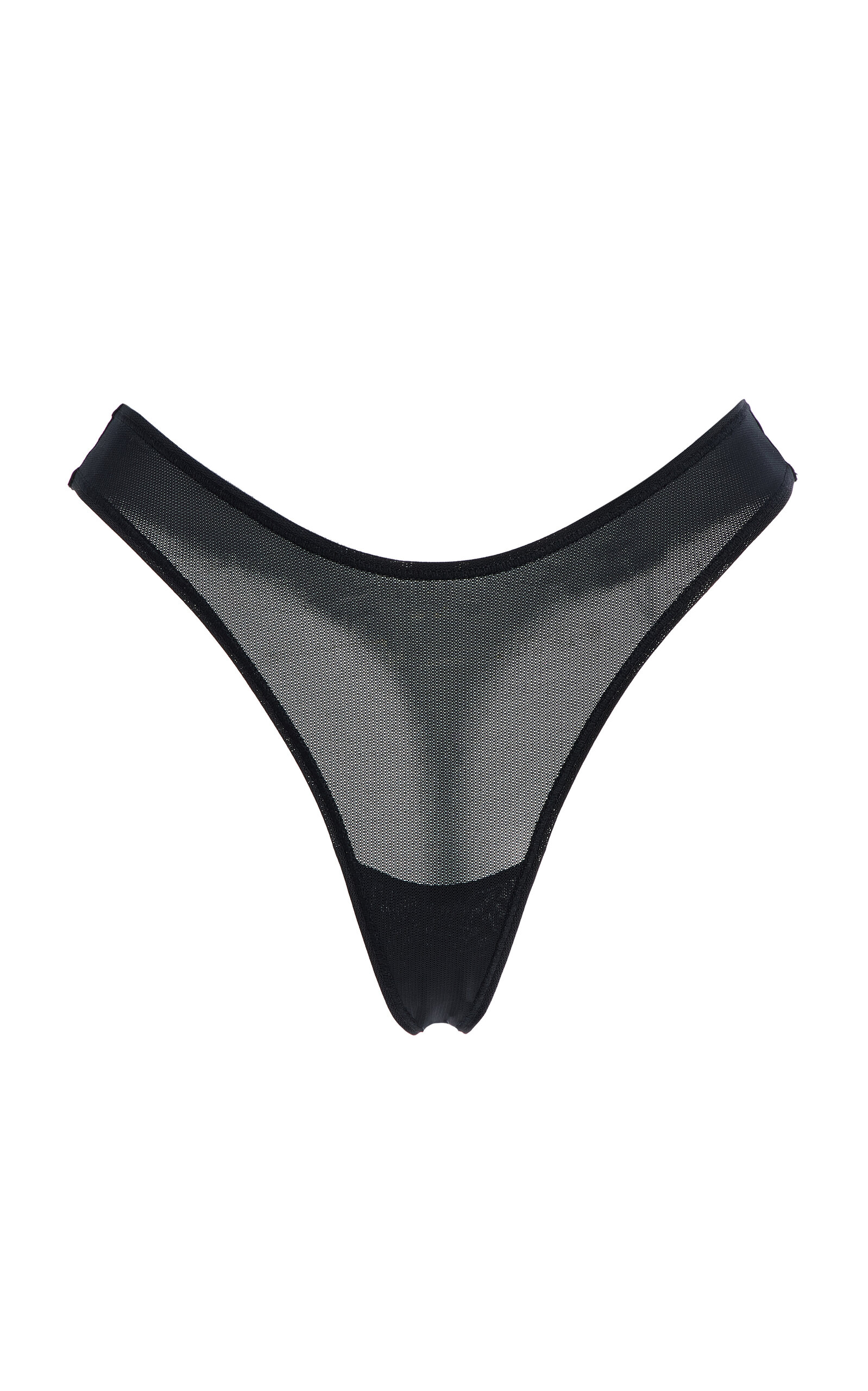 Negative Sieve Dipped Micromesh Thong In Black