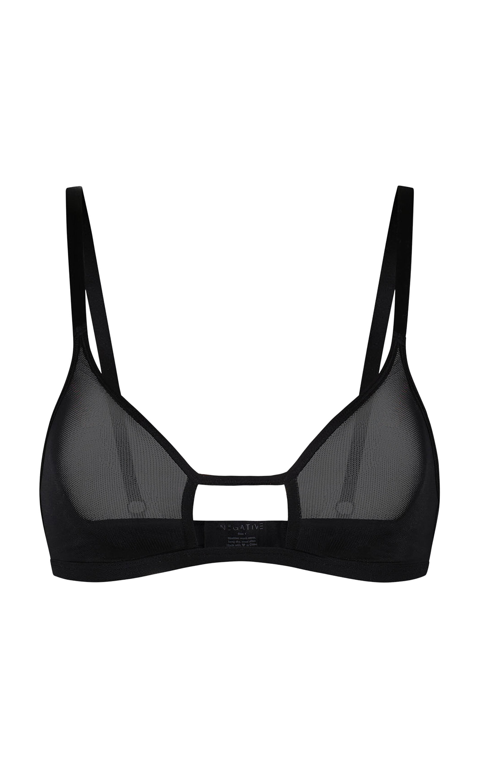 Negative Sieve Cutout Micromesh Bralette