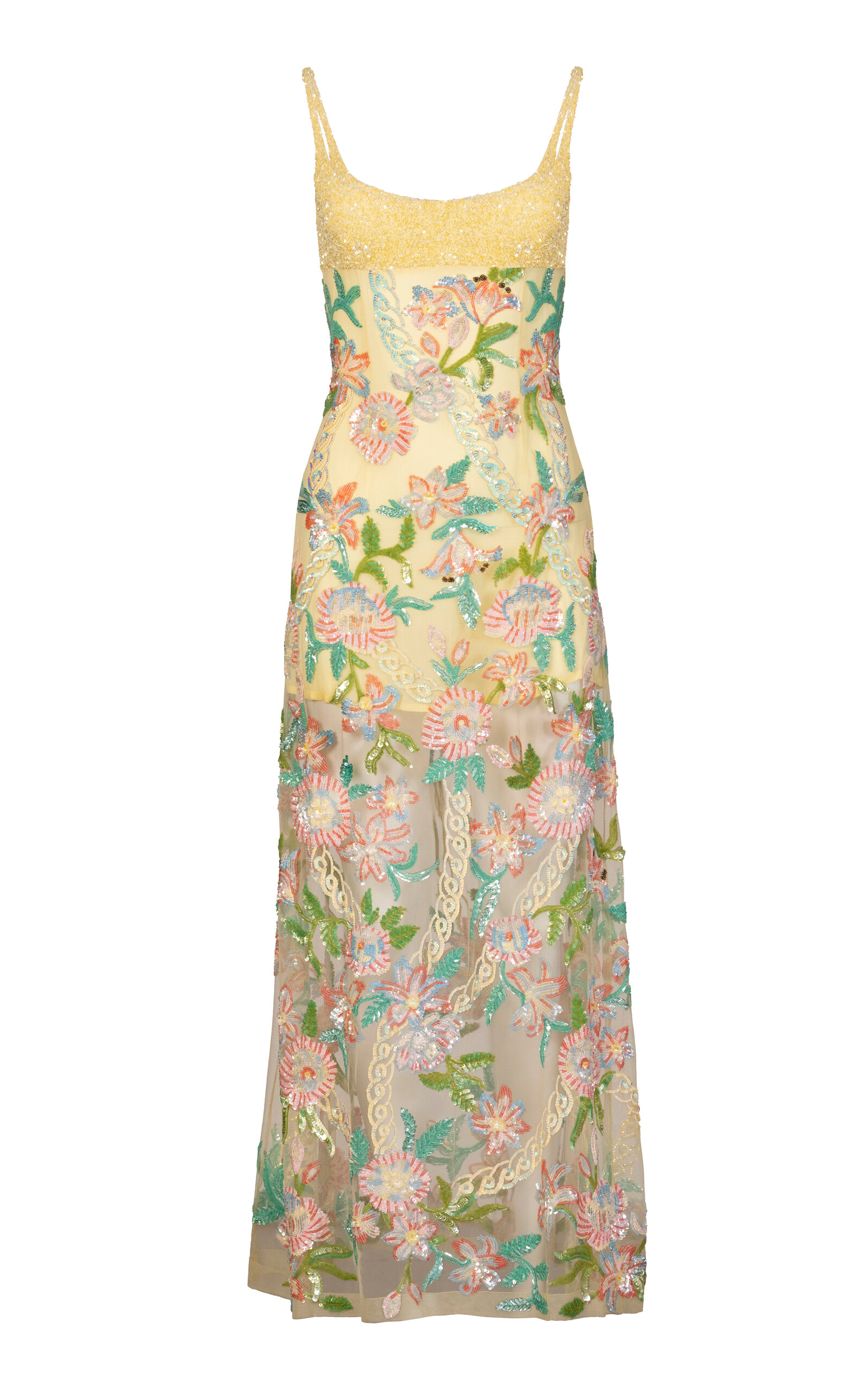 La Fuori Burst Of Lily Emb Embroidered Dress