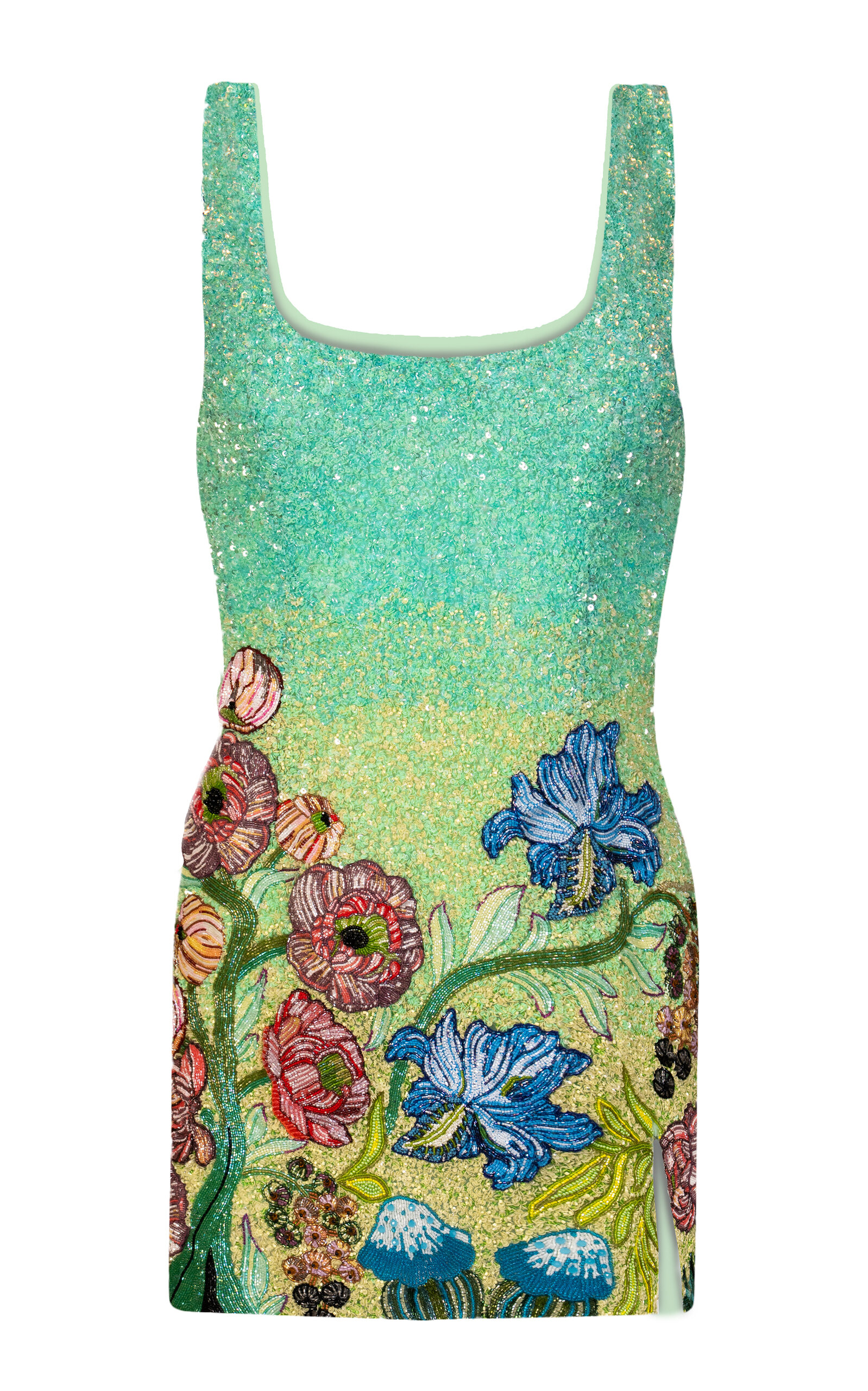La Fuori Fleur De Mer Embroidered Mini Dress