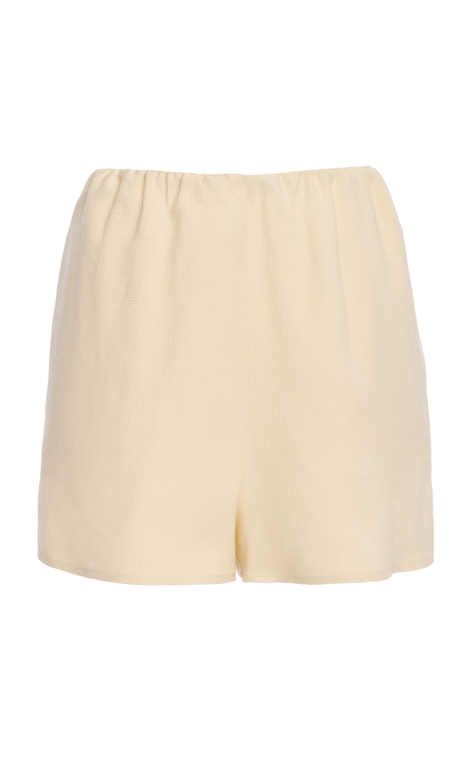 Kallmeyer Jules High-waist Mini Shorts In Neutral
