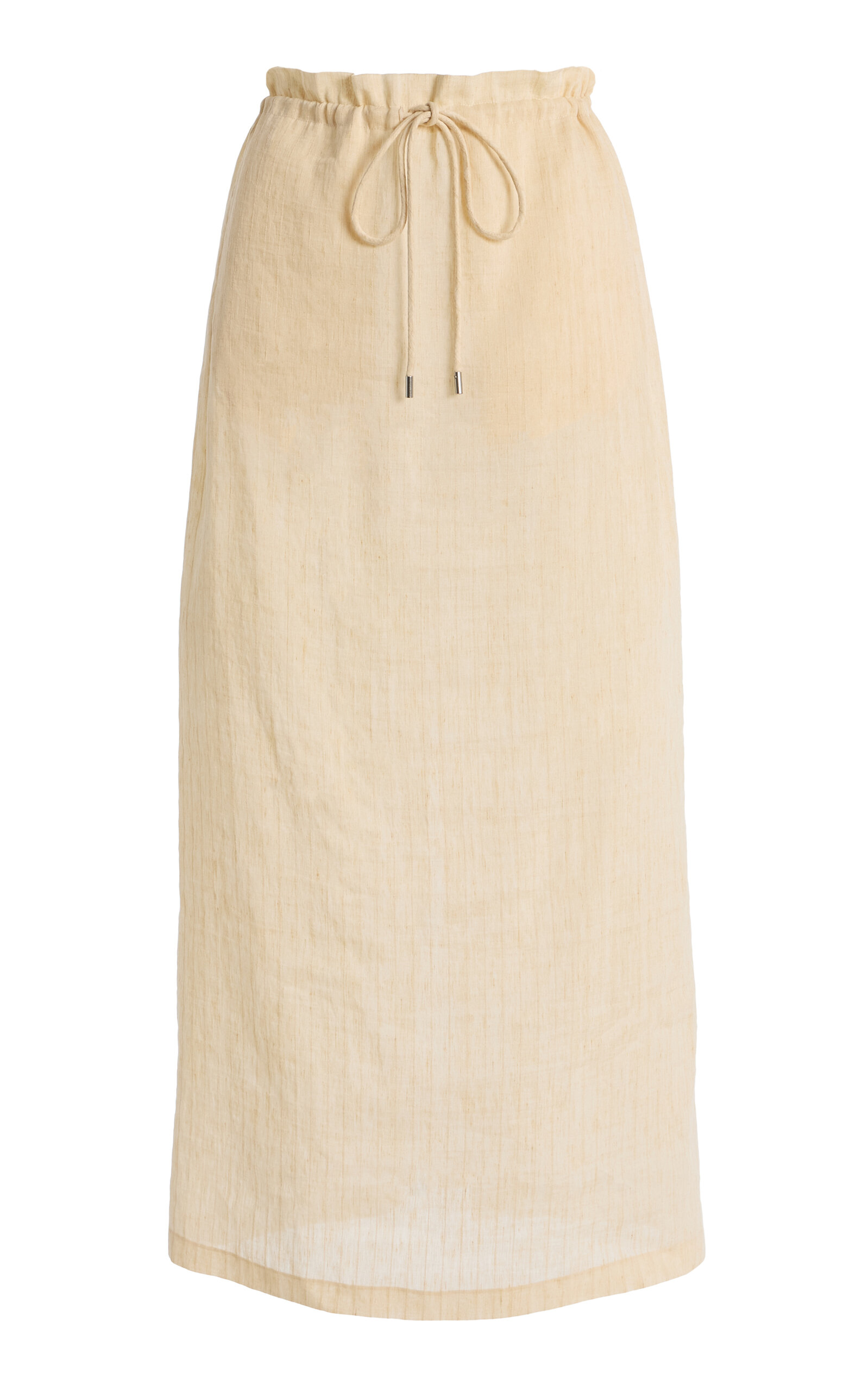 Kallmeyer Regina Linen-blend Maxi Skirt In Neutral