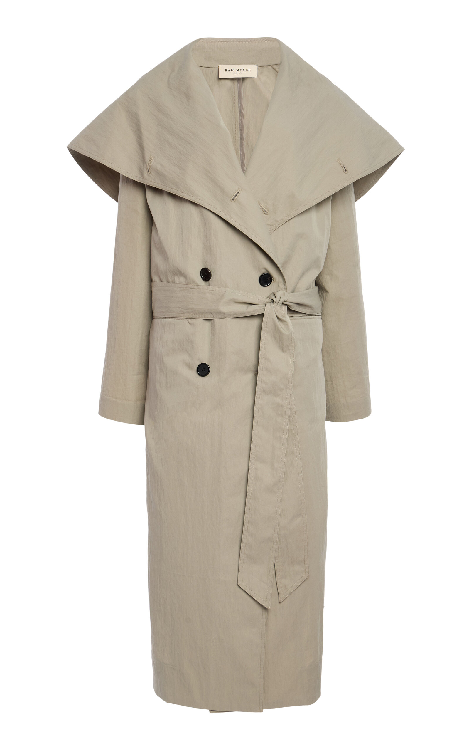 Kallmeyer Dorothy Cotton-blend Trench Coat In Brown