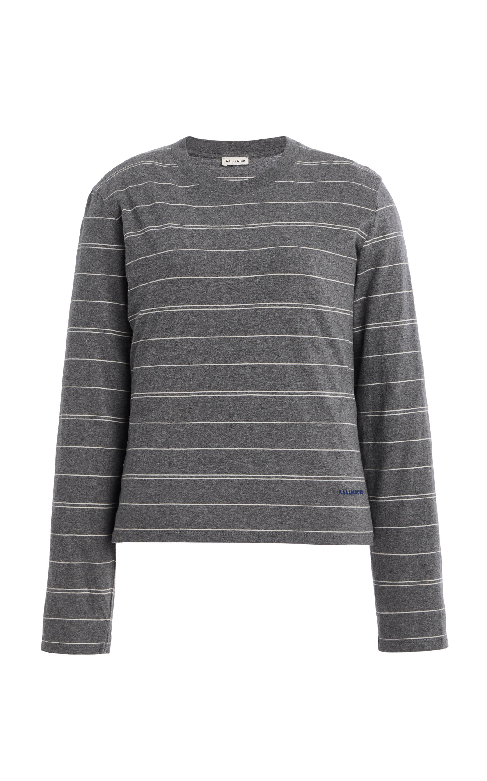Kallmeyer Wynn Long-sleeve Cotton Tee In Gray