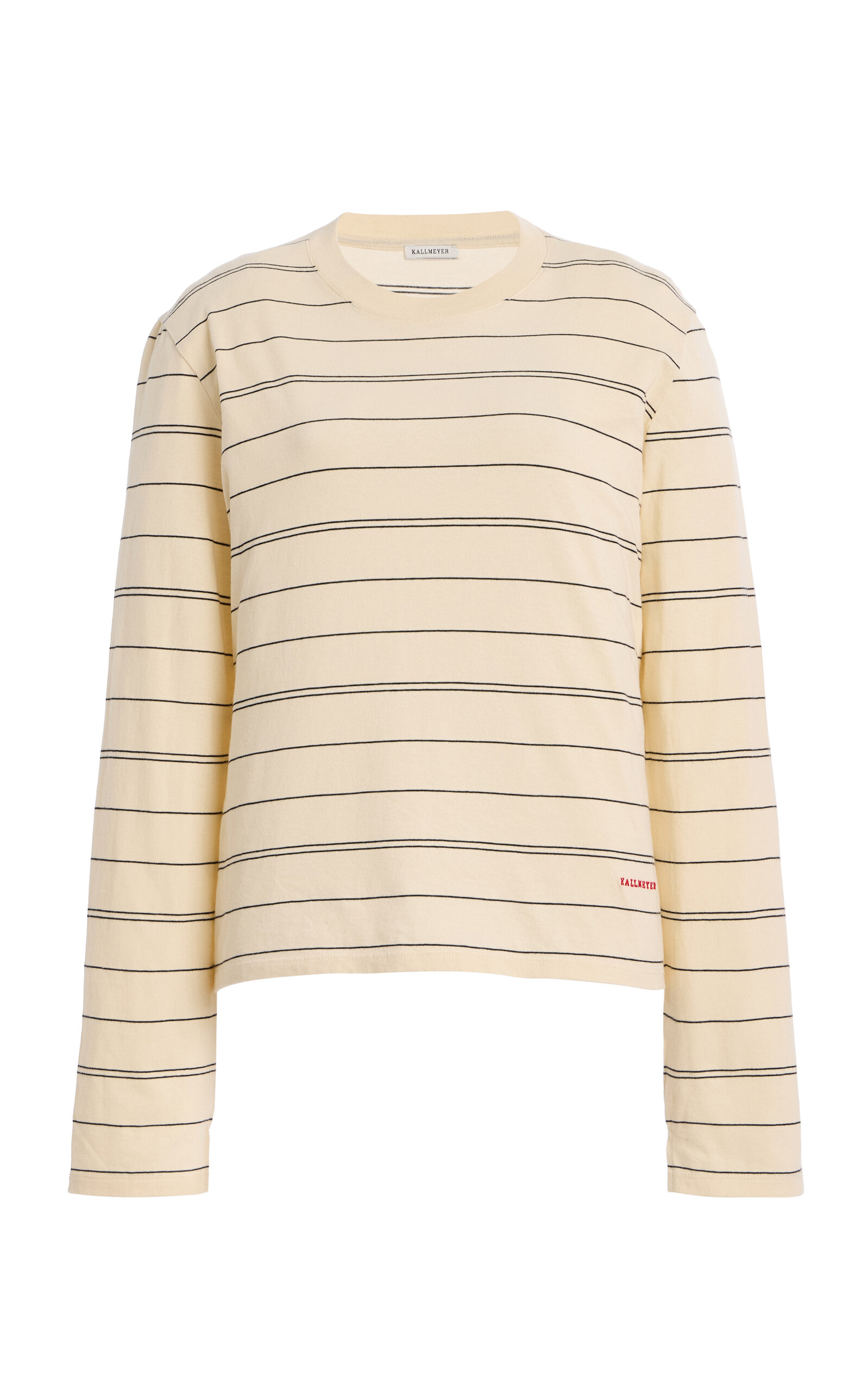 Kallmeyer Wynn Long-sleeve Cotton Tee In Neutral