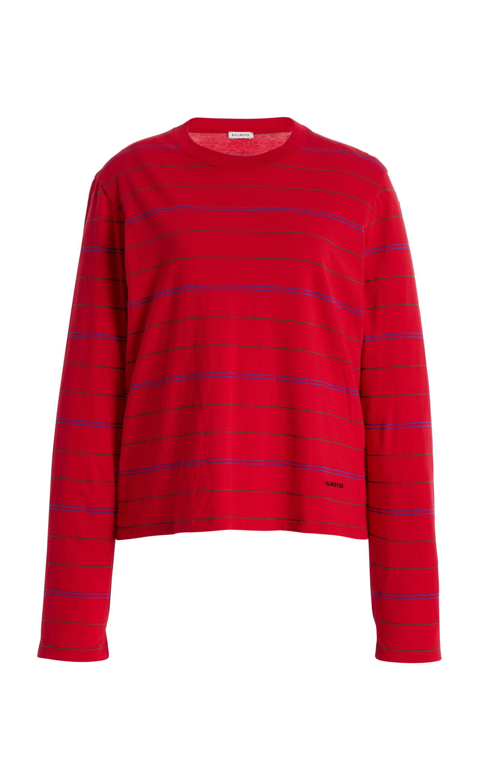 Kallmeyer Wynn Long-sleeve Cotton Tee In Red