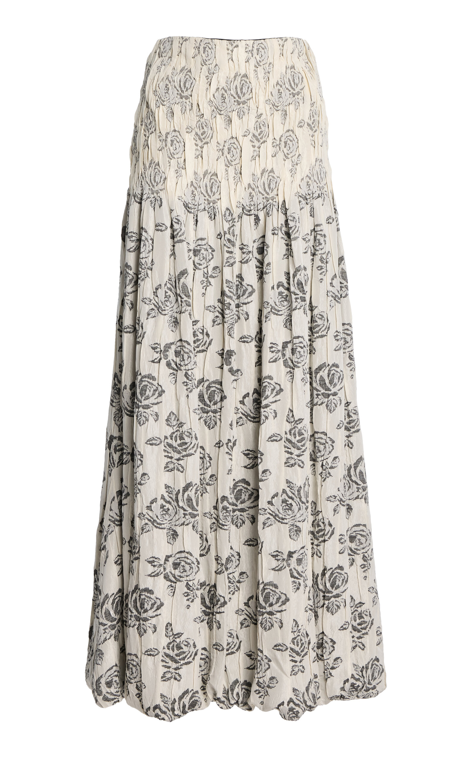 KALLMEYER Freja Floral Maxi Skirt - Black/white - XS