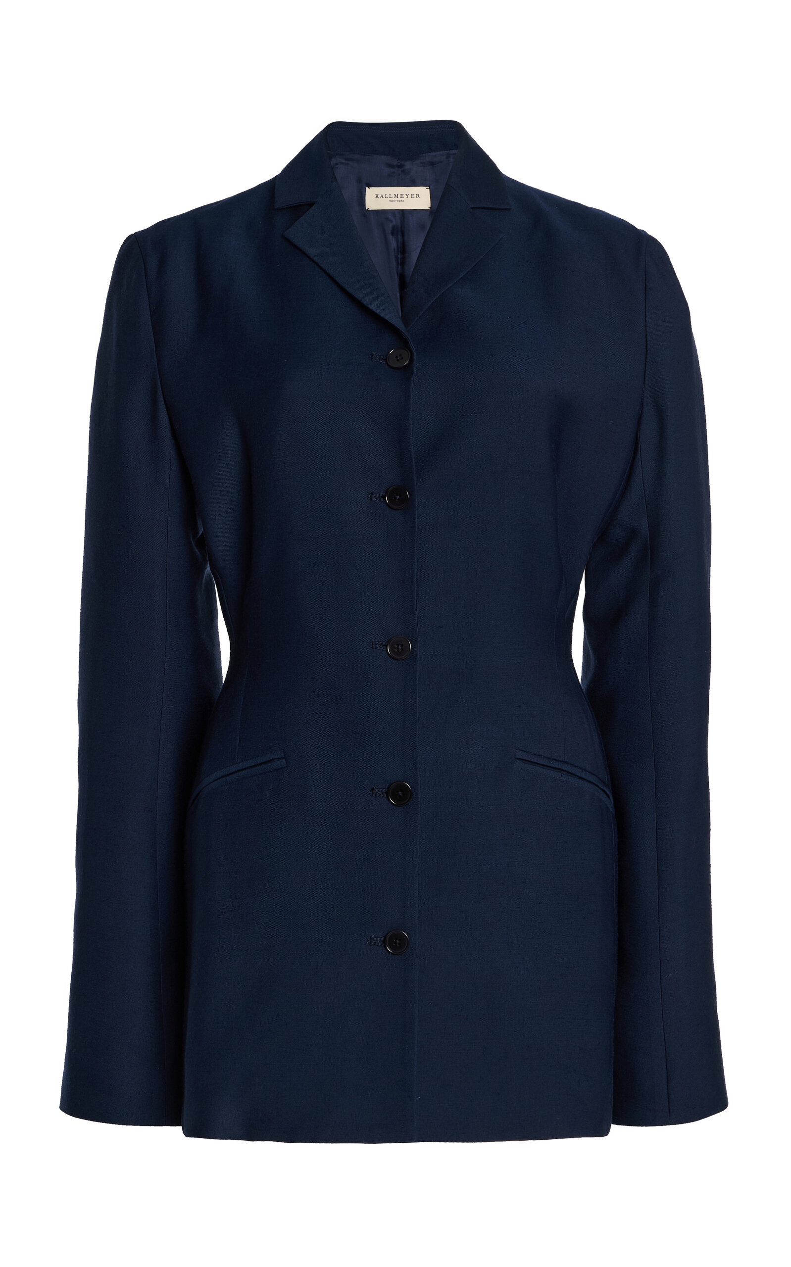 Kallmeyer Benny Longline Tailored Blazer In Blue