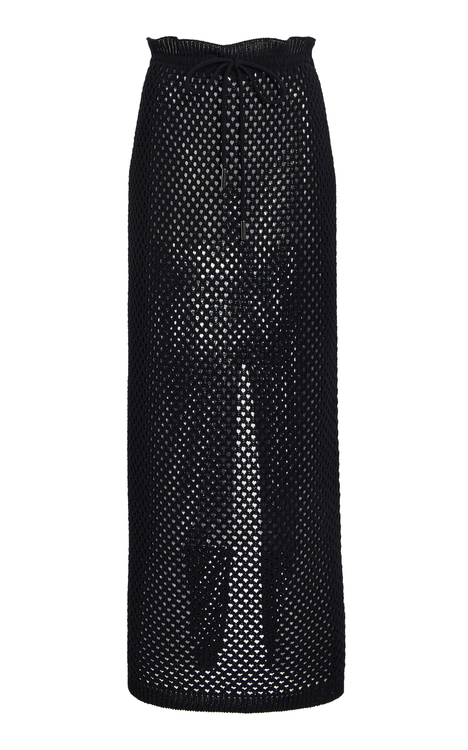 Kallmeyer Regina Cotton-blend Maxi Skirt In Black