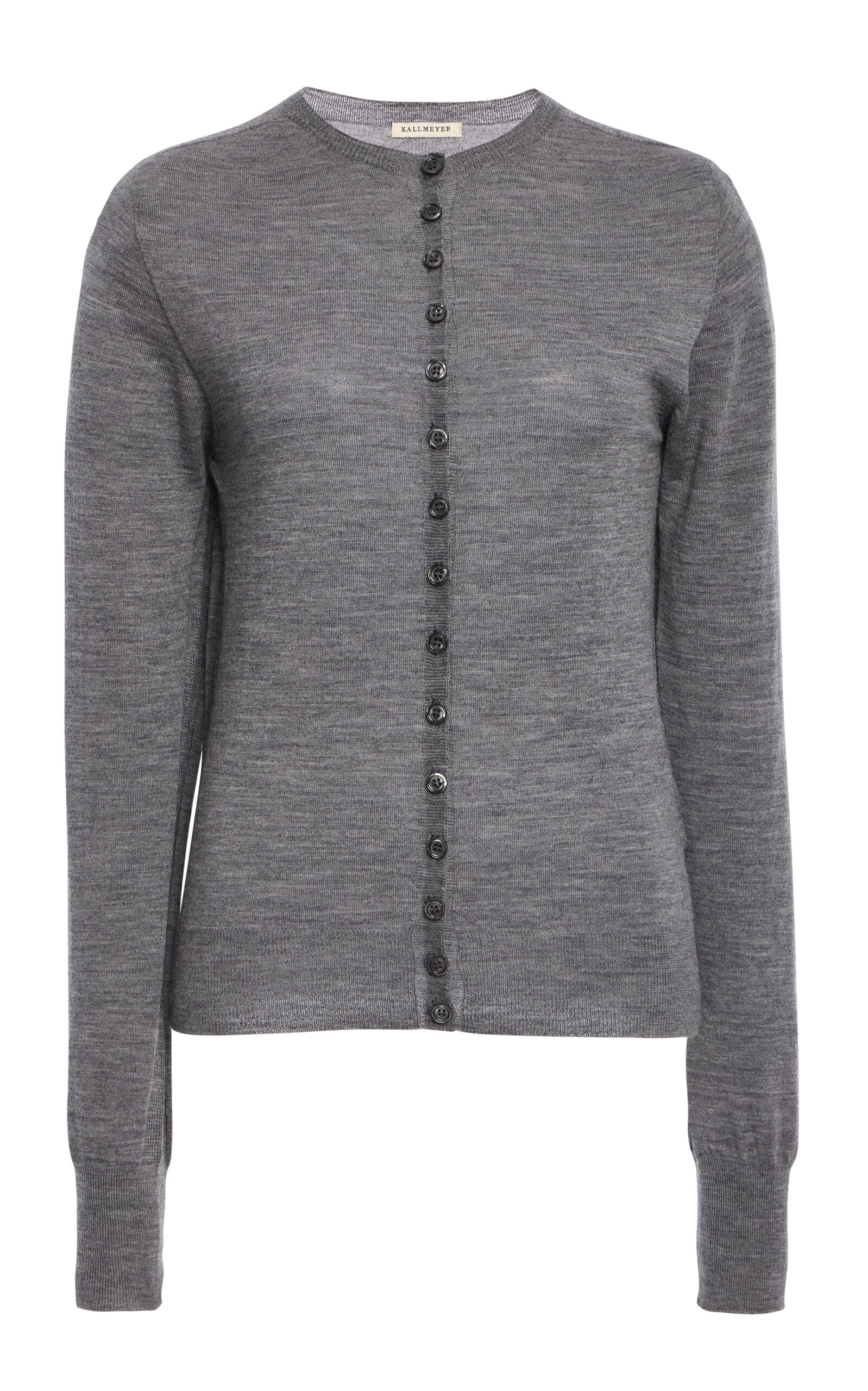 KALLMEYER Crosby Ultrafine Merino Seamless Cardigan - Grey