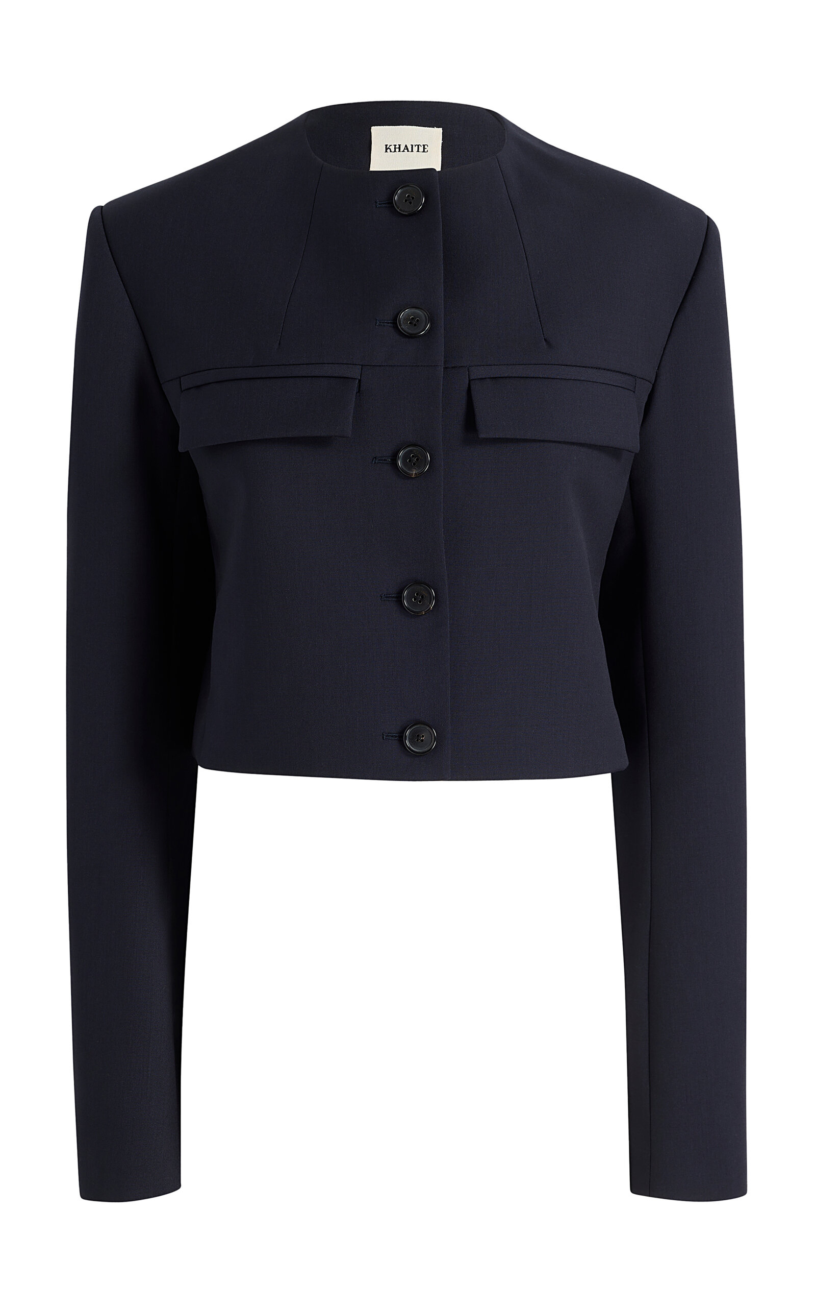 Khaite Roto Wool Jacket In Blue