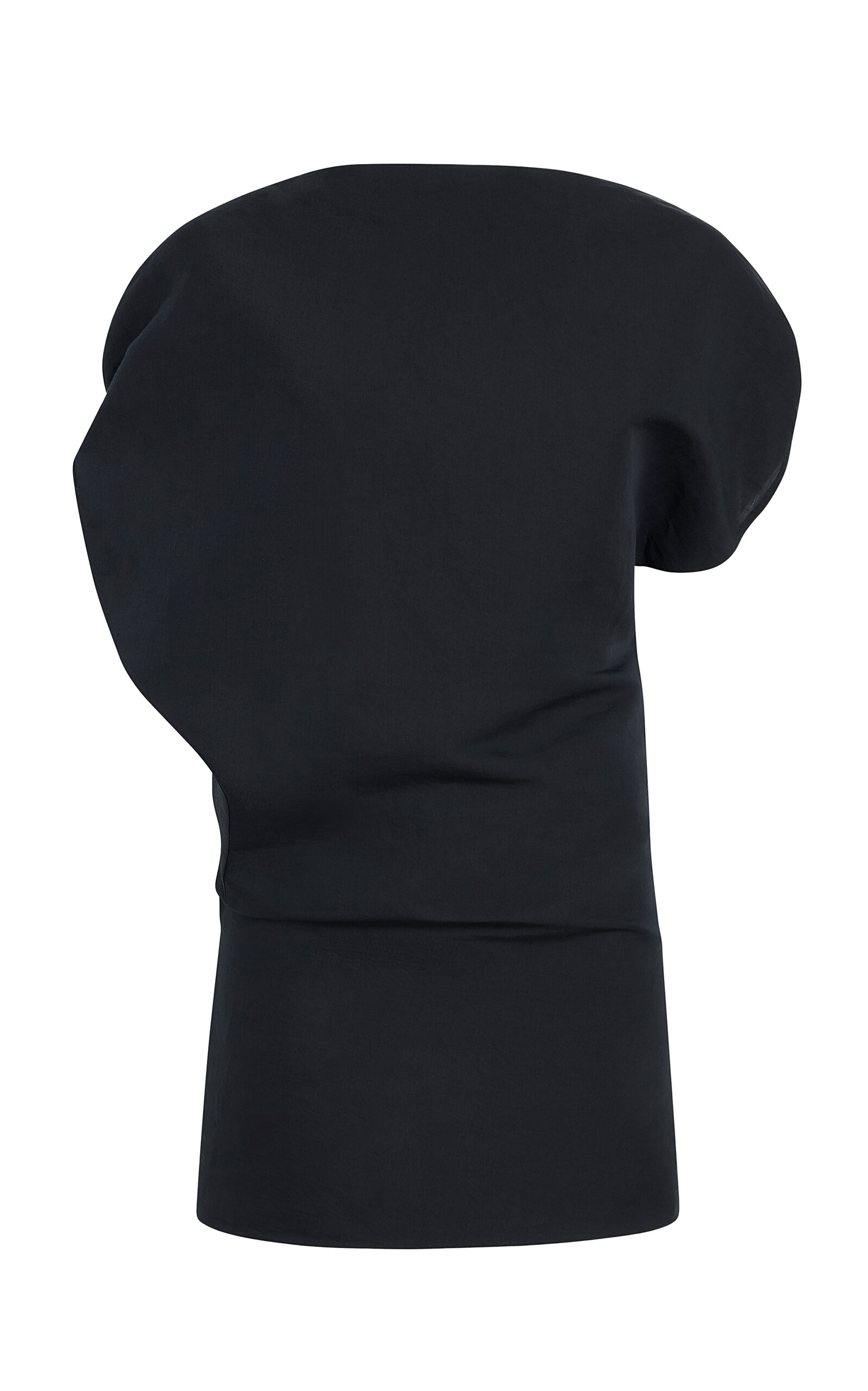 Khaite Erin Cotton-Silk Midi Dress - Black