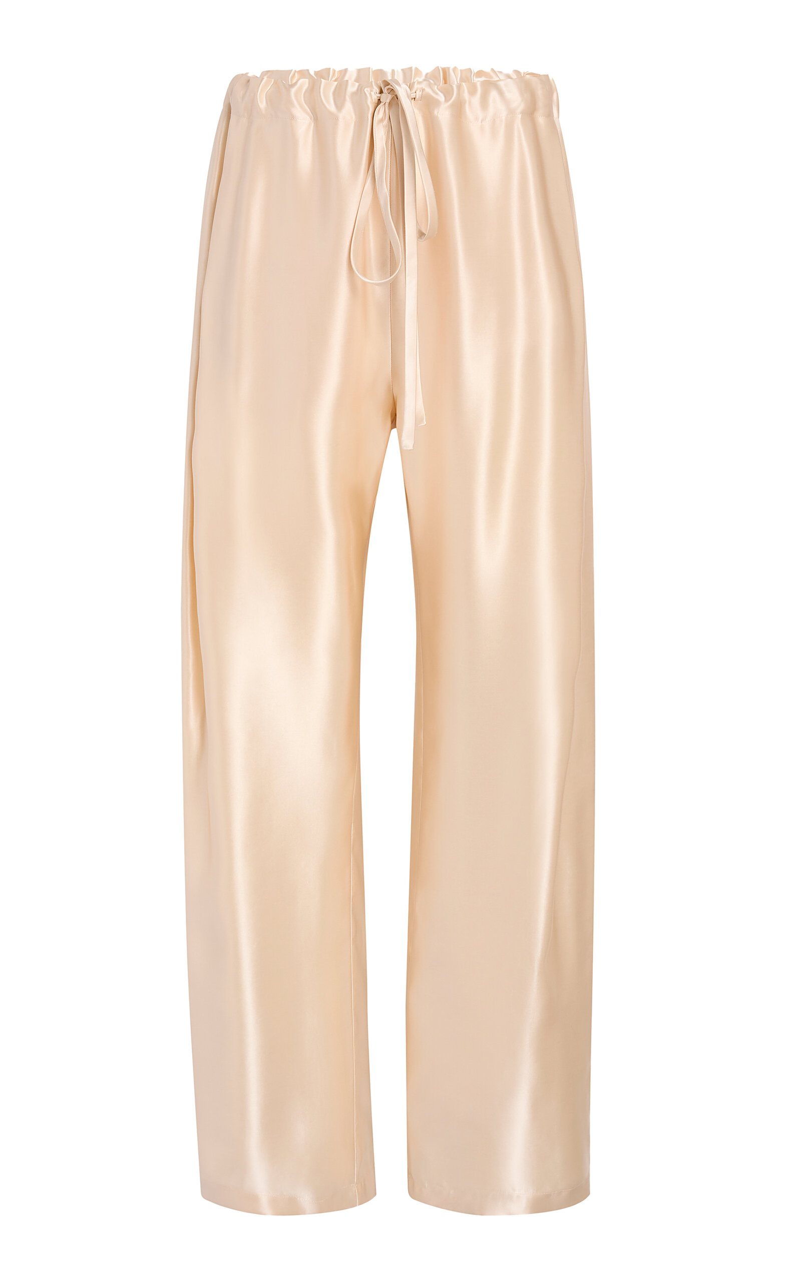 Khaite Rohen Drawstring Pants In Pink