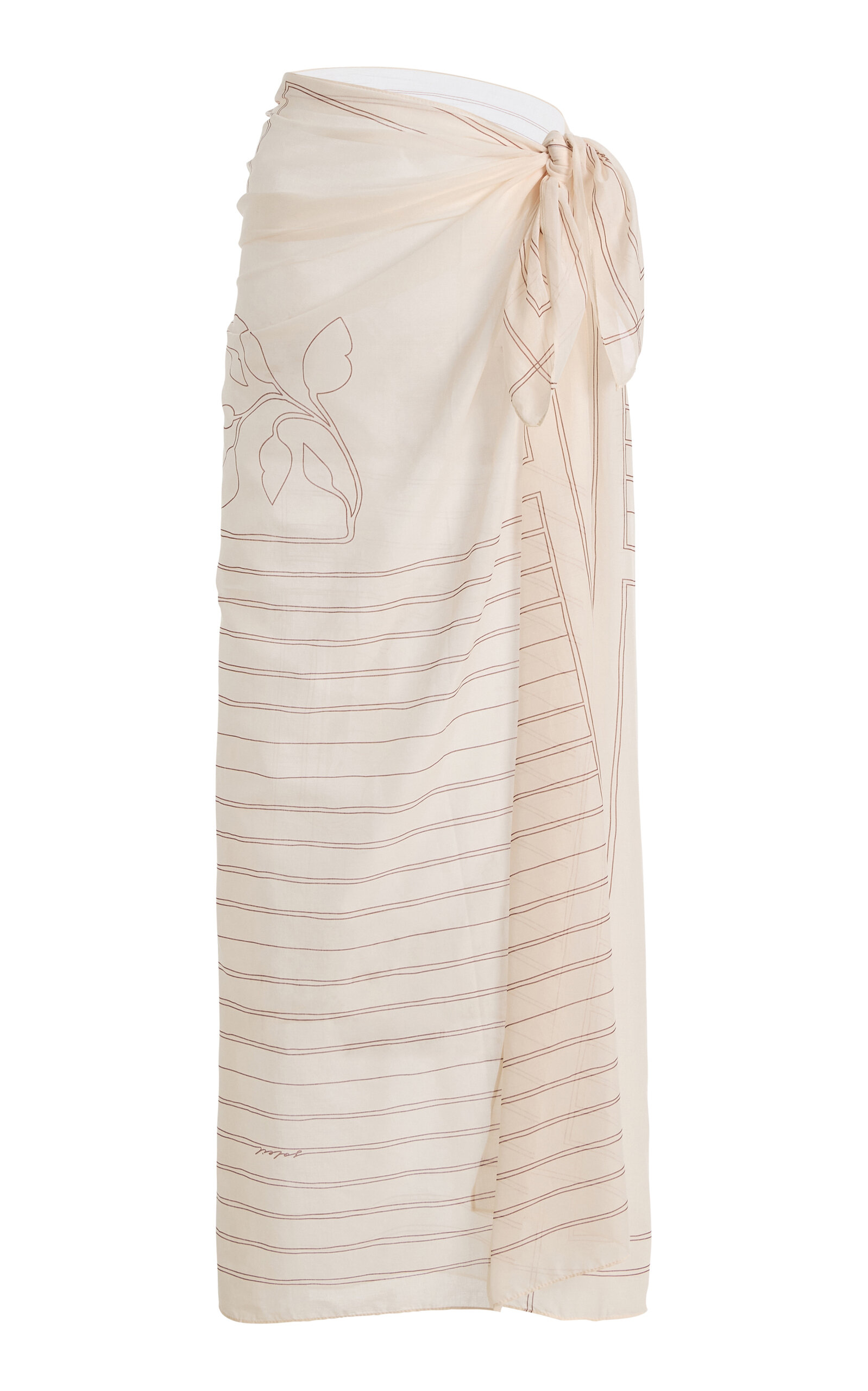 Soleil Soleil Square Pareo In White