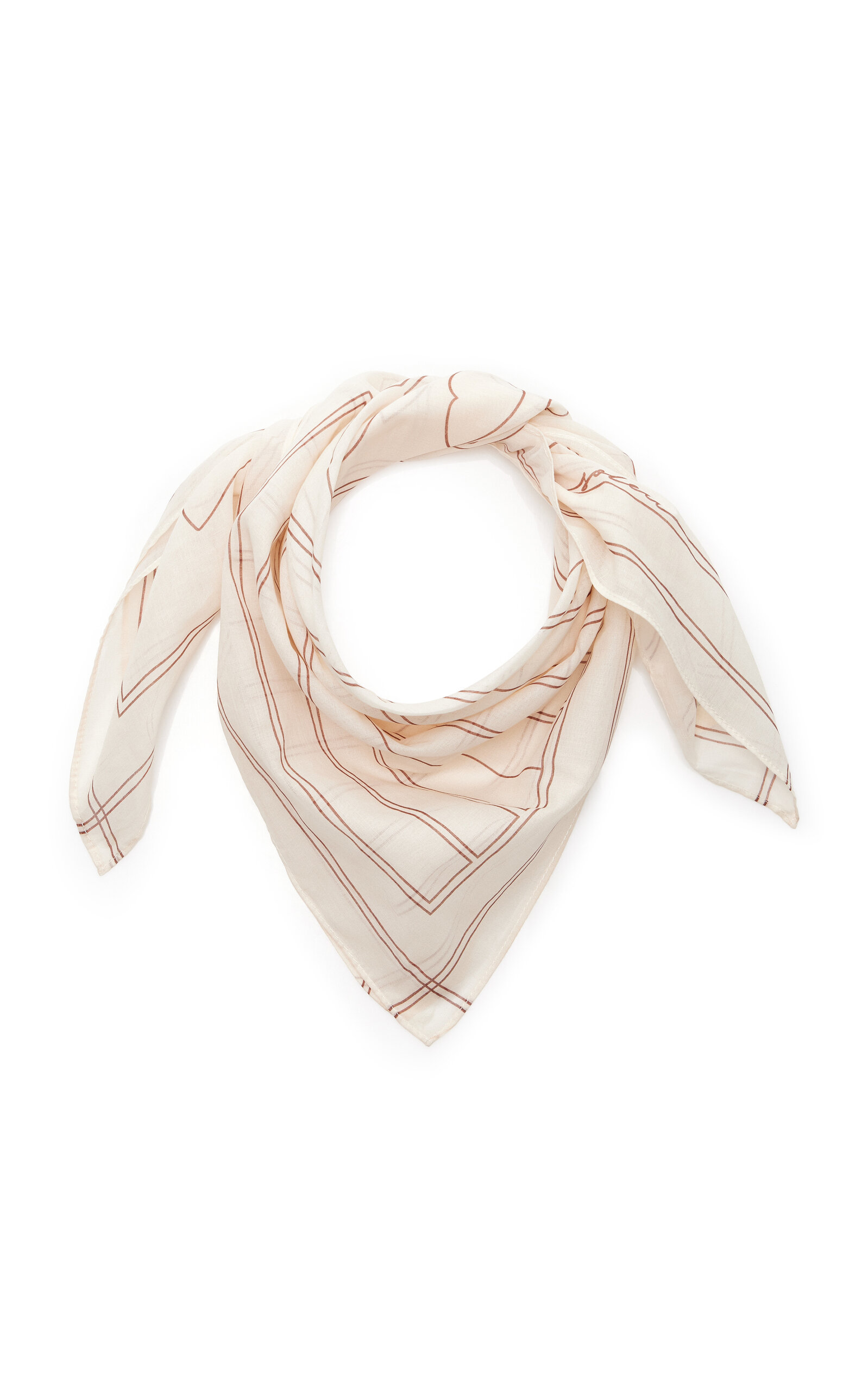 Soleil Soleil Cotton Scarf In White