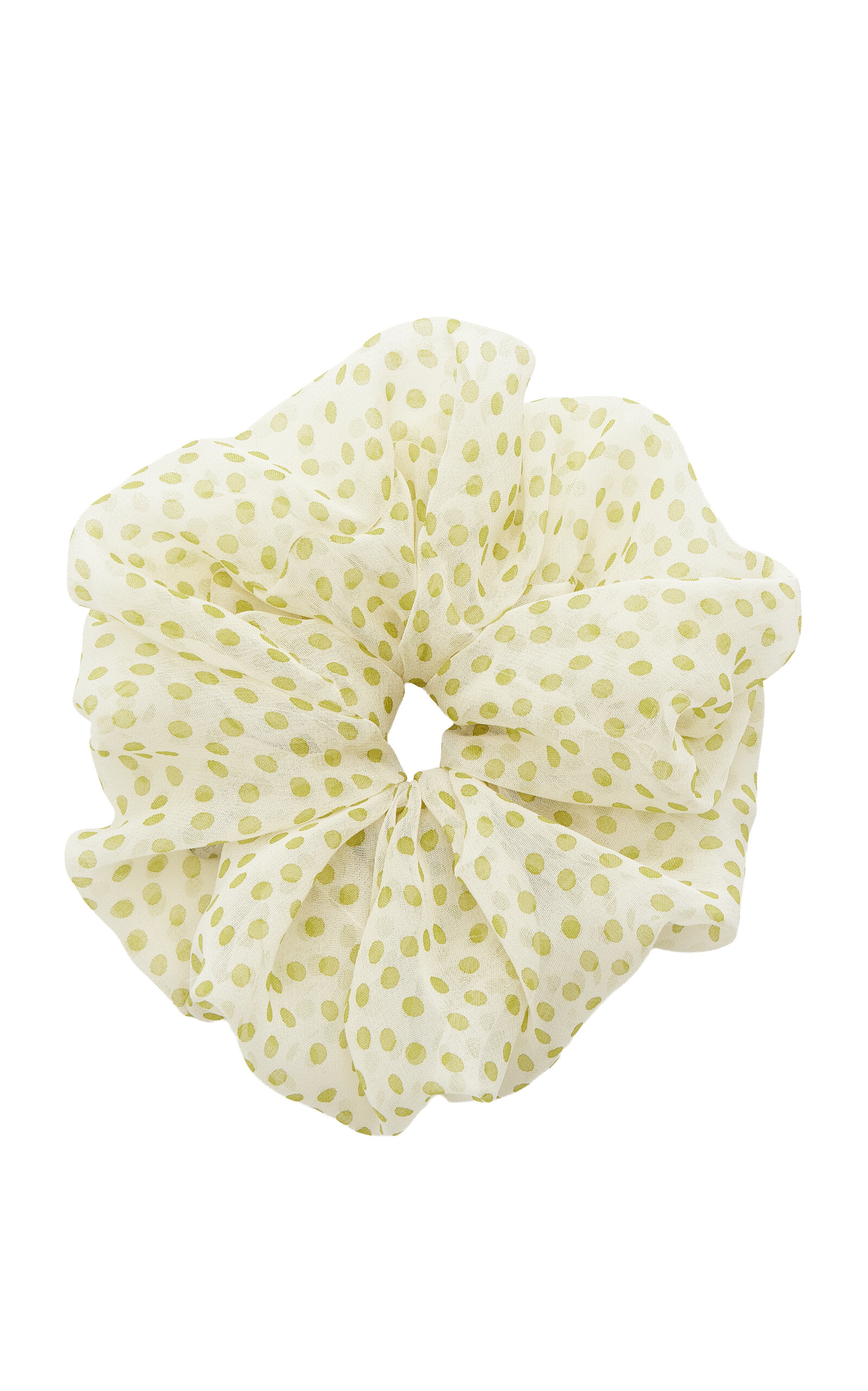 Lelet NY Juliette Polka-Dot Silk Scrunchie
