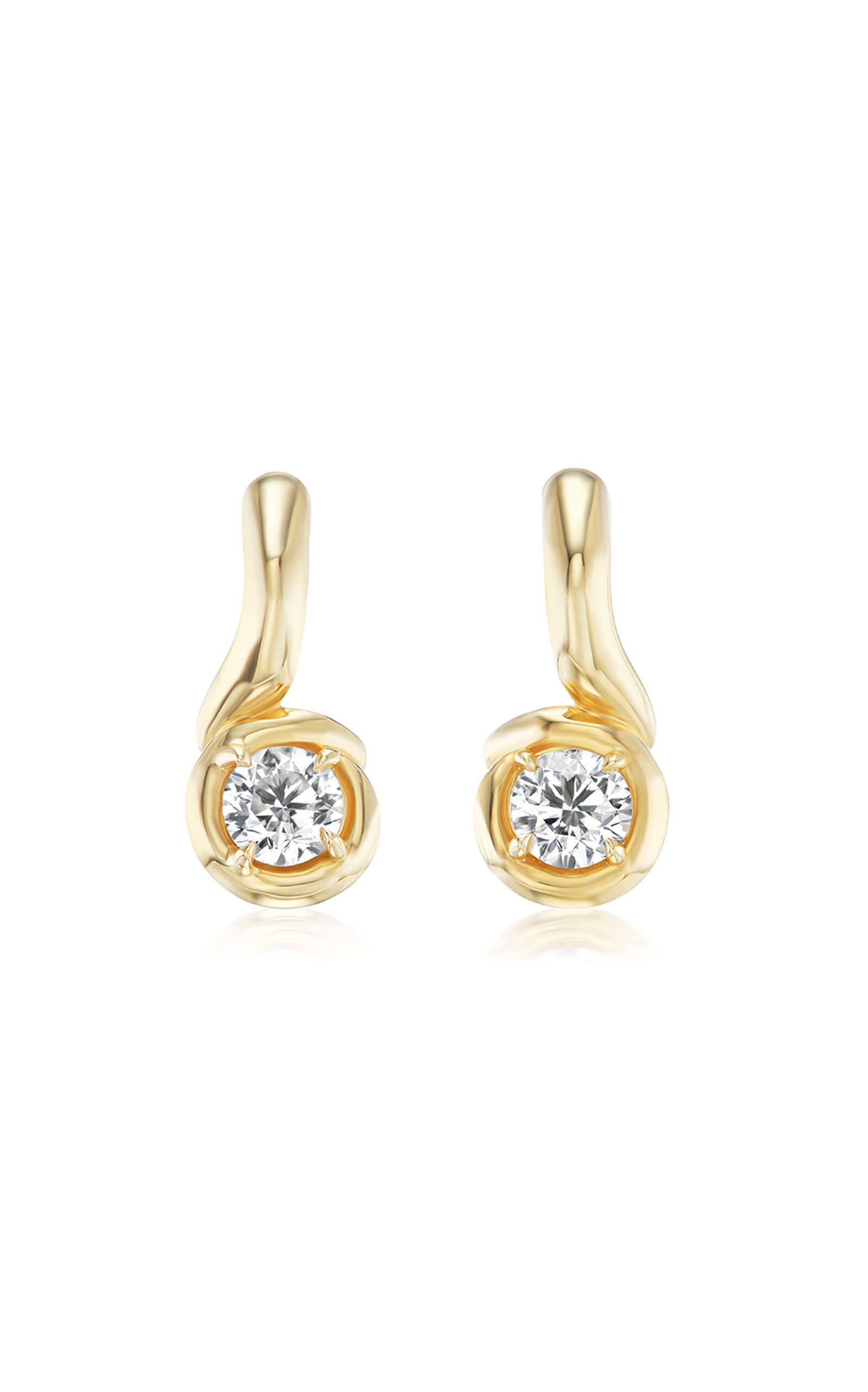 Vice Versa 14kt Yellow Gold Boa Earrings - Gold - OS - Only At Moda Operandi