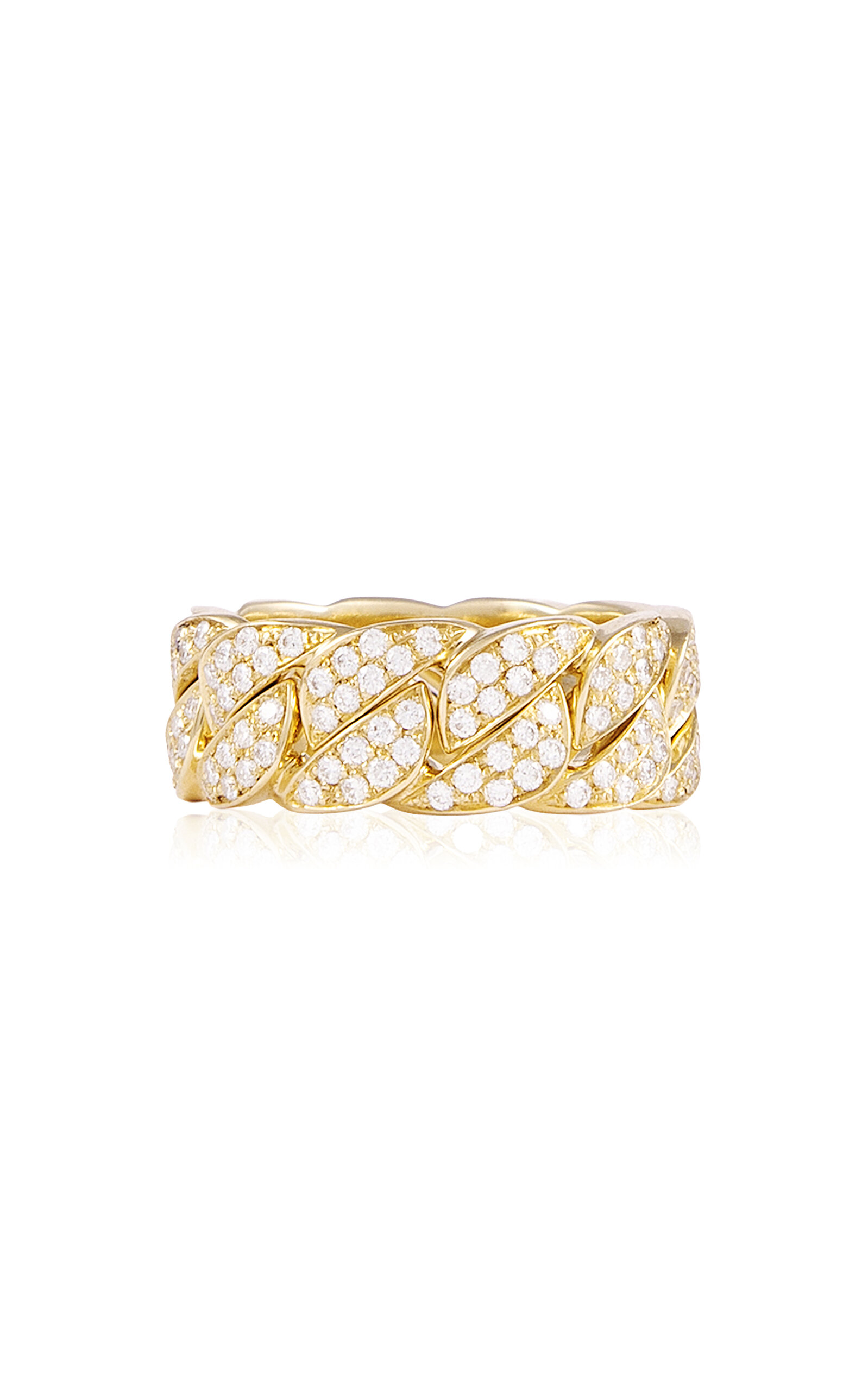 Vice Versa 14kt Yellow Gold Diamond Versa Medi Ring - Gold - US 8.5 - Only At Moda Operandi