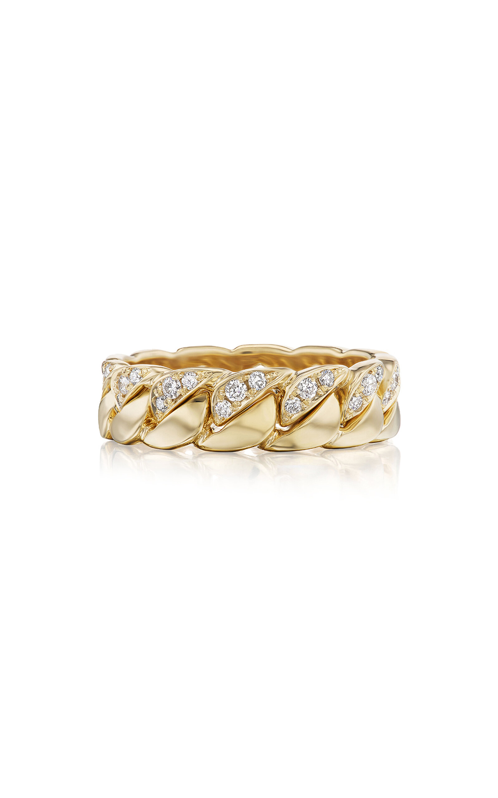 Vice Versa 14kt Yellow Gold Diamond Dip Versa Mini Ring In Gold