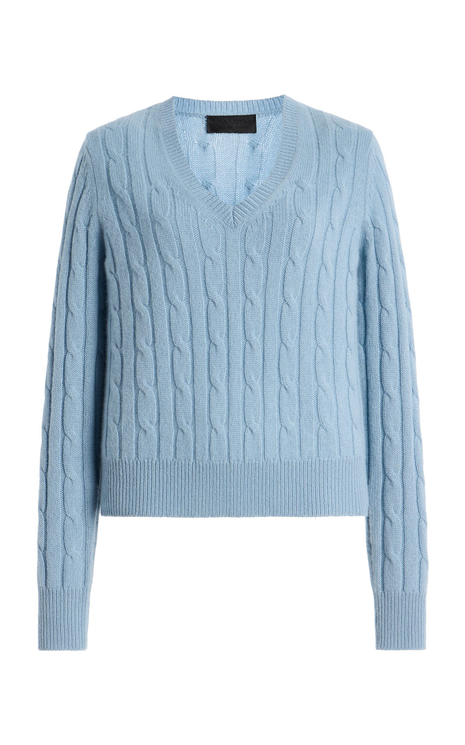NILI LOTAN Camelia Cable-Knit Cashmere Sweater