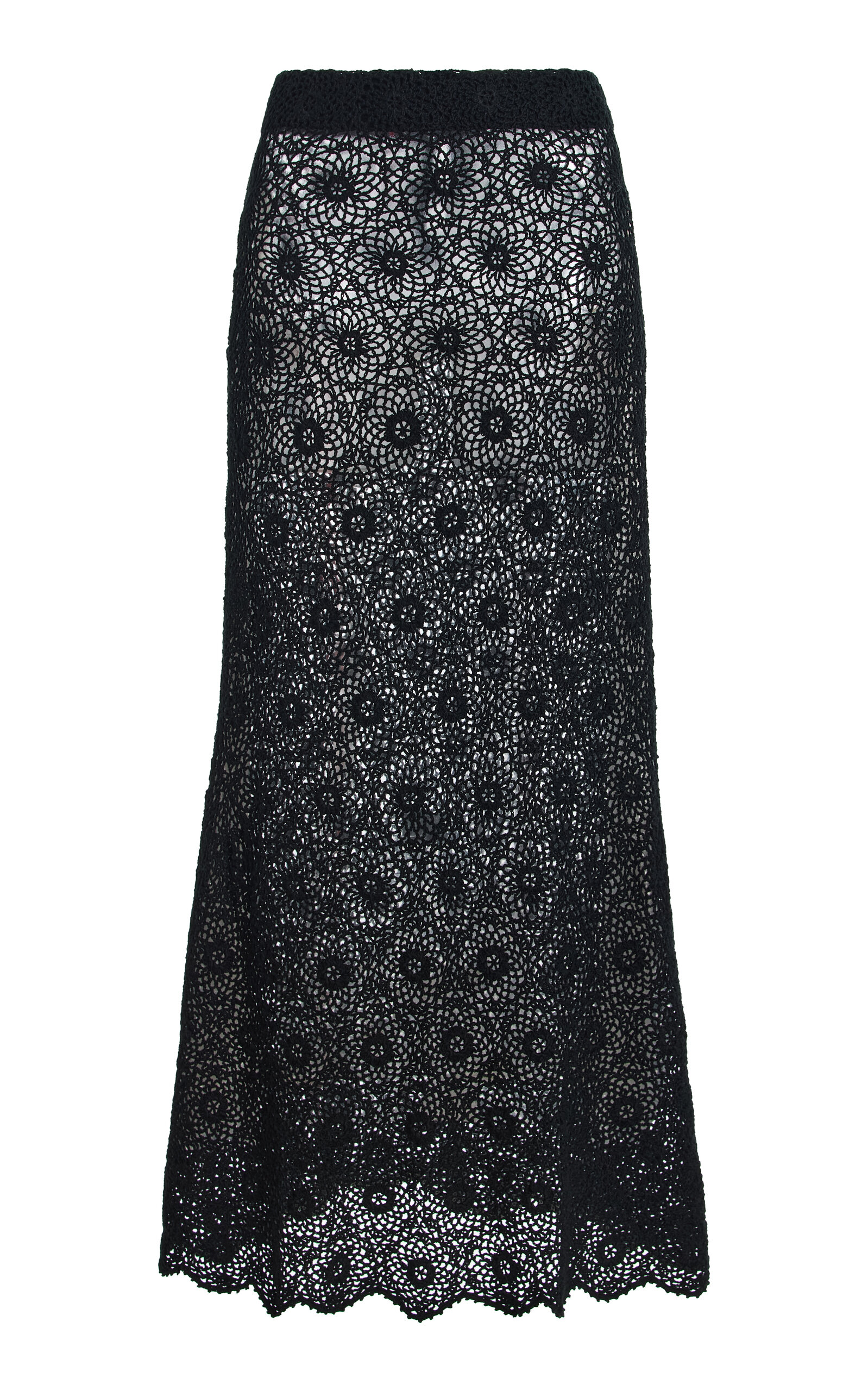 NILI LOTAN Nika Crochet Cotton Maxi Skirt | Thumbnail 8