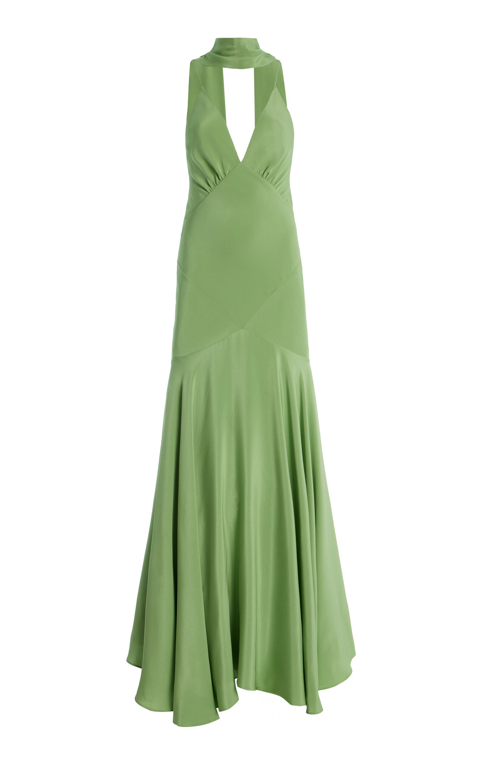 Rodarte Silk Crepe Bias Maxi Dress