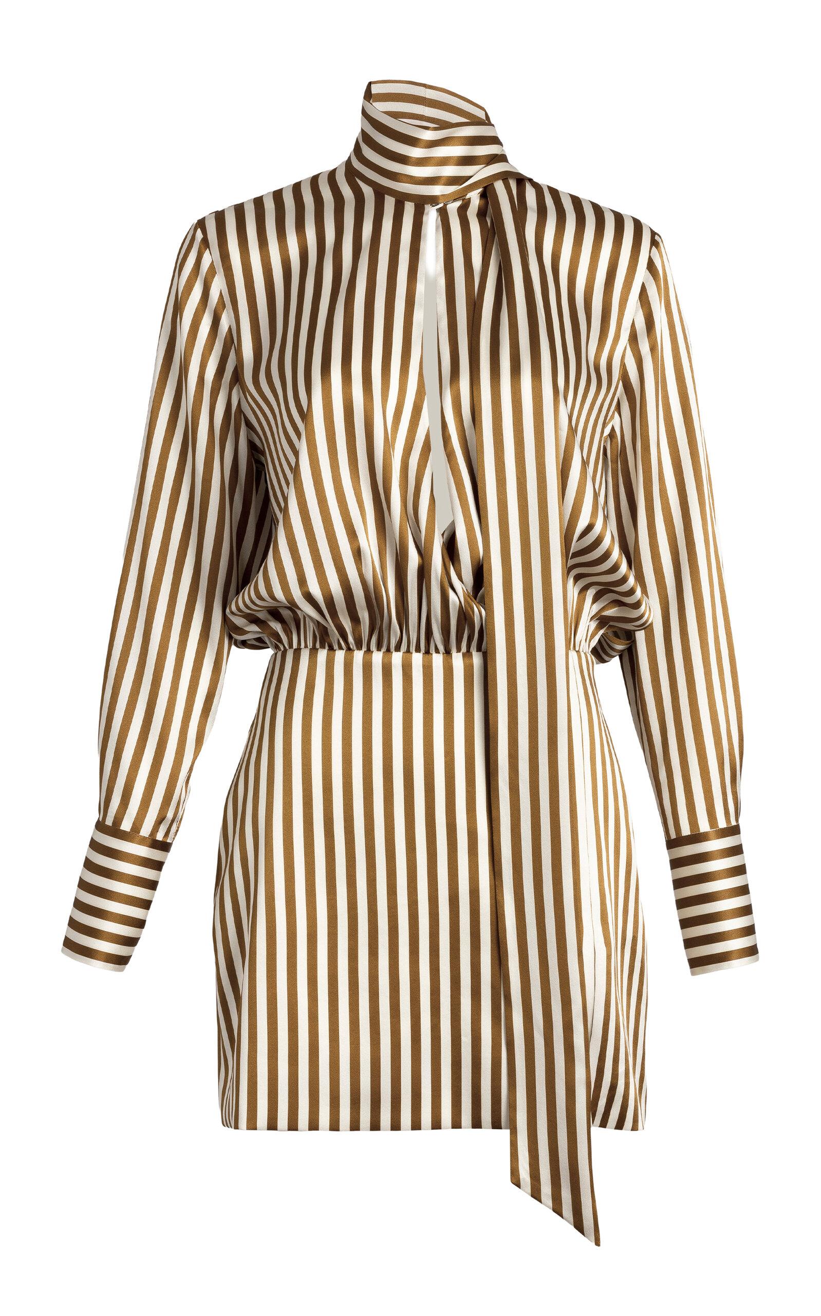Silvia Tcherassi Imelda Silk Mini Dress - Stripe - XL
