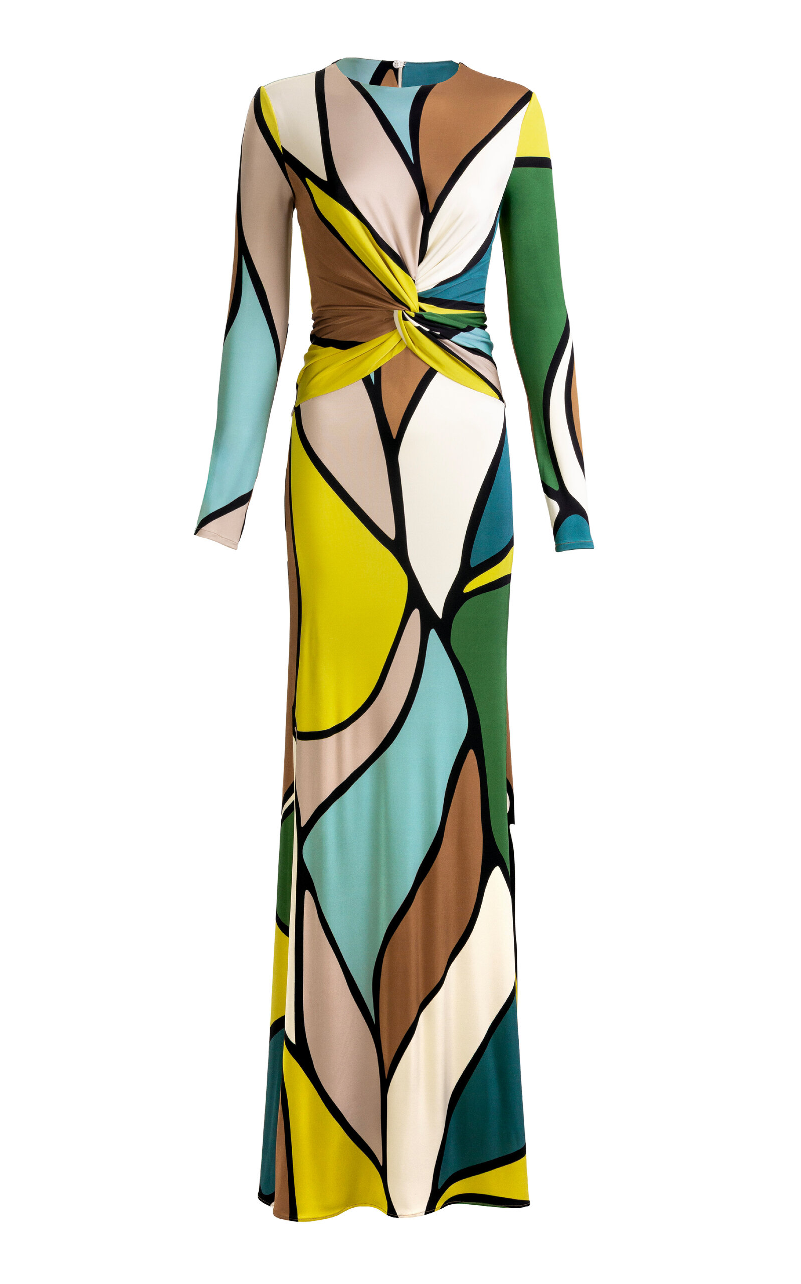 Silvia Tcherassi Lucian Twisted Jersey Maxi Dress