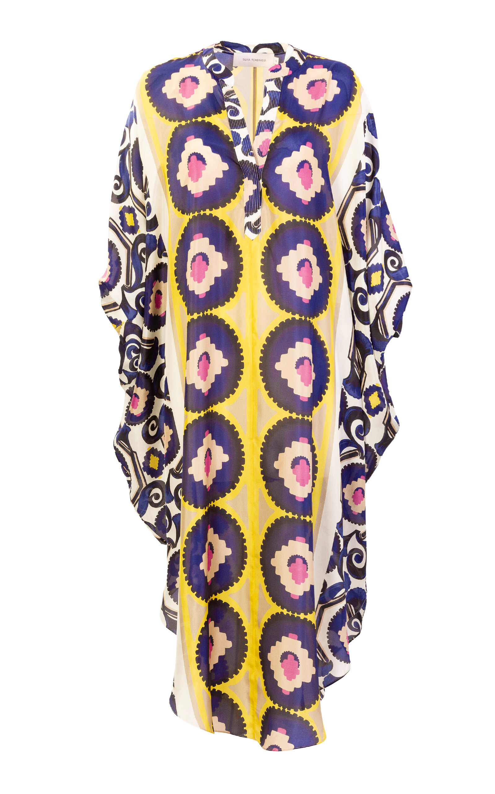 Silvia Tcherassi Ilse Silk Tunic Midi Dress - Multi