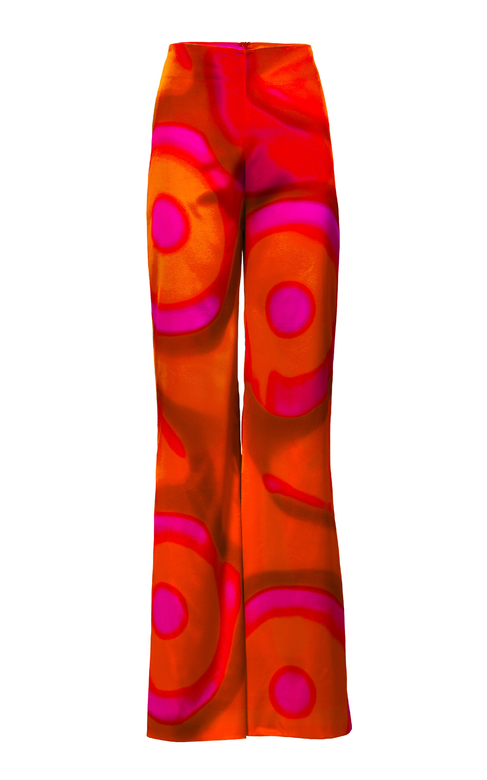 Silvia Tcherassi Andie Stretch-Silk Wide-Leg Pants - Multi