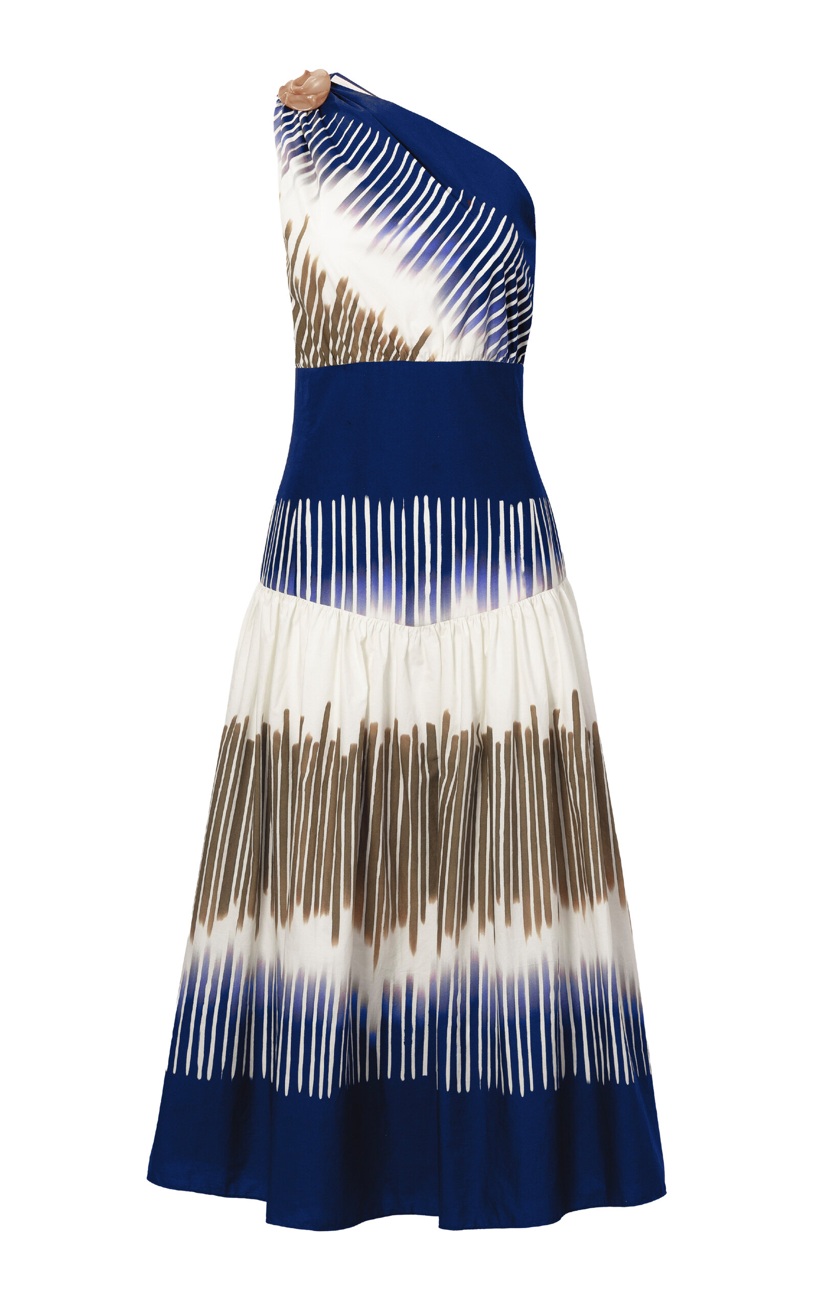 Silvia Tcherassi Catalina Cotton Midi Dress - Multi - XS