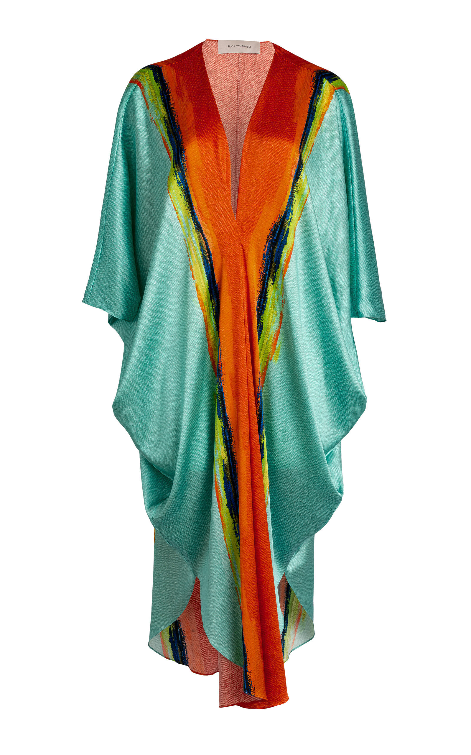 Silvia Tcherassi Nidia Crepe Tunic Midi Dress - Multi - XXS