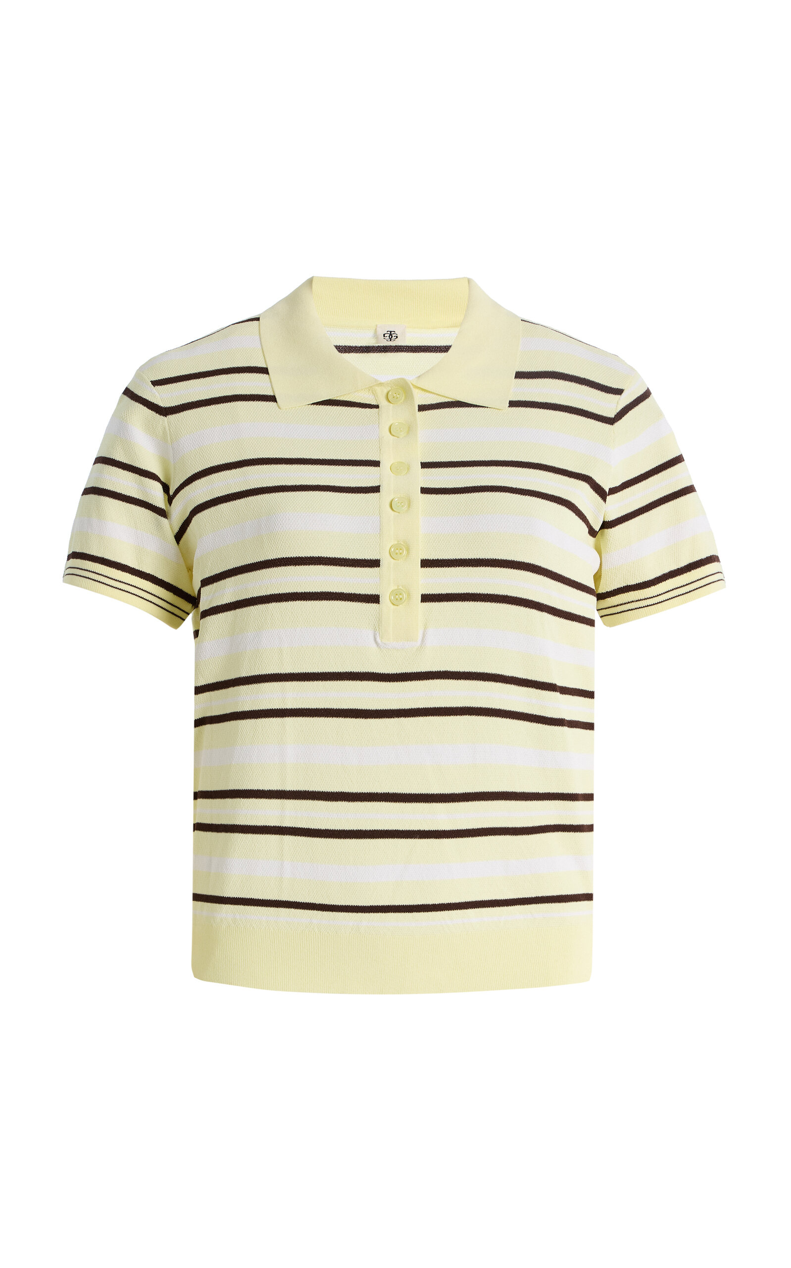 THE GARMENT Madison Striped Knit Polo