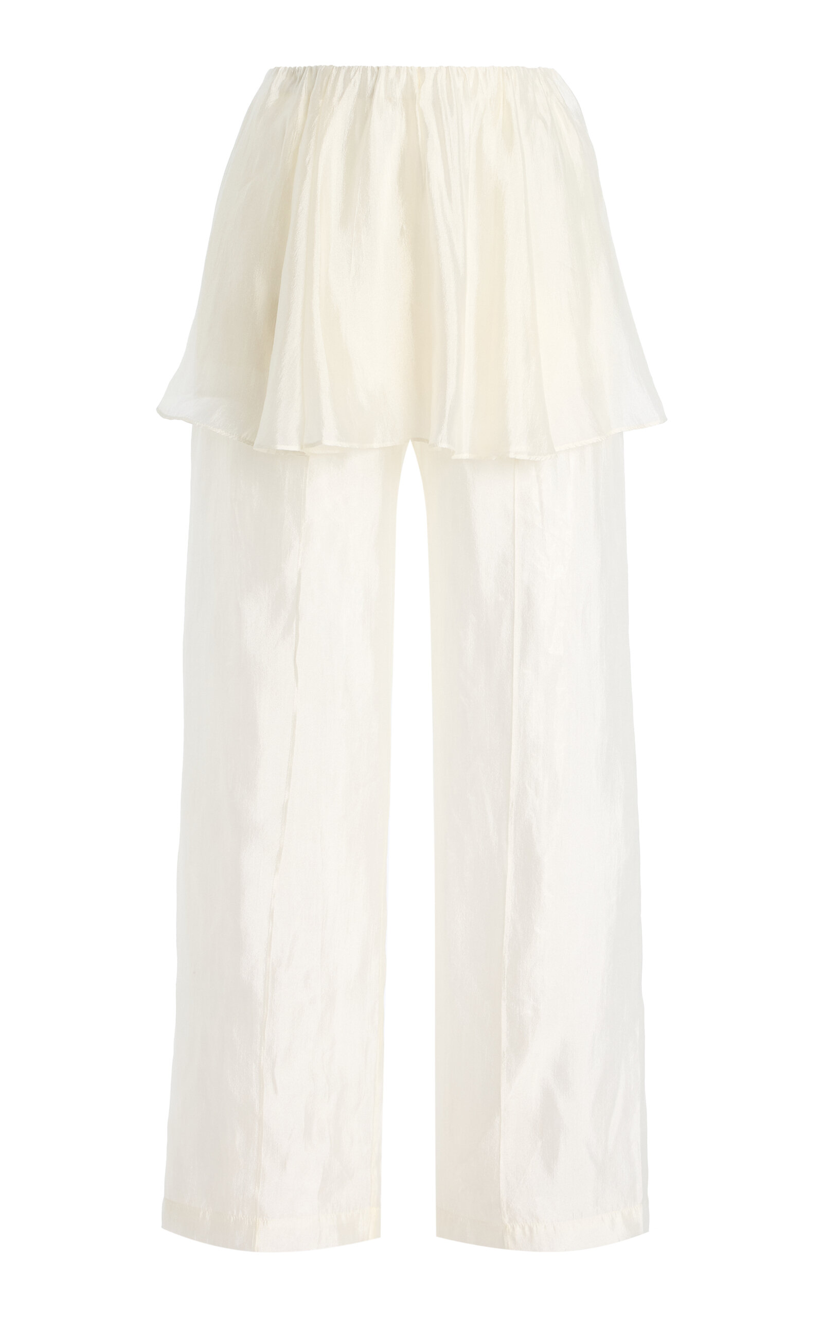 THE GARMENT Gilian Skirt-Overlay Organza Peplum Pants