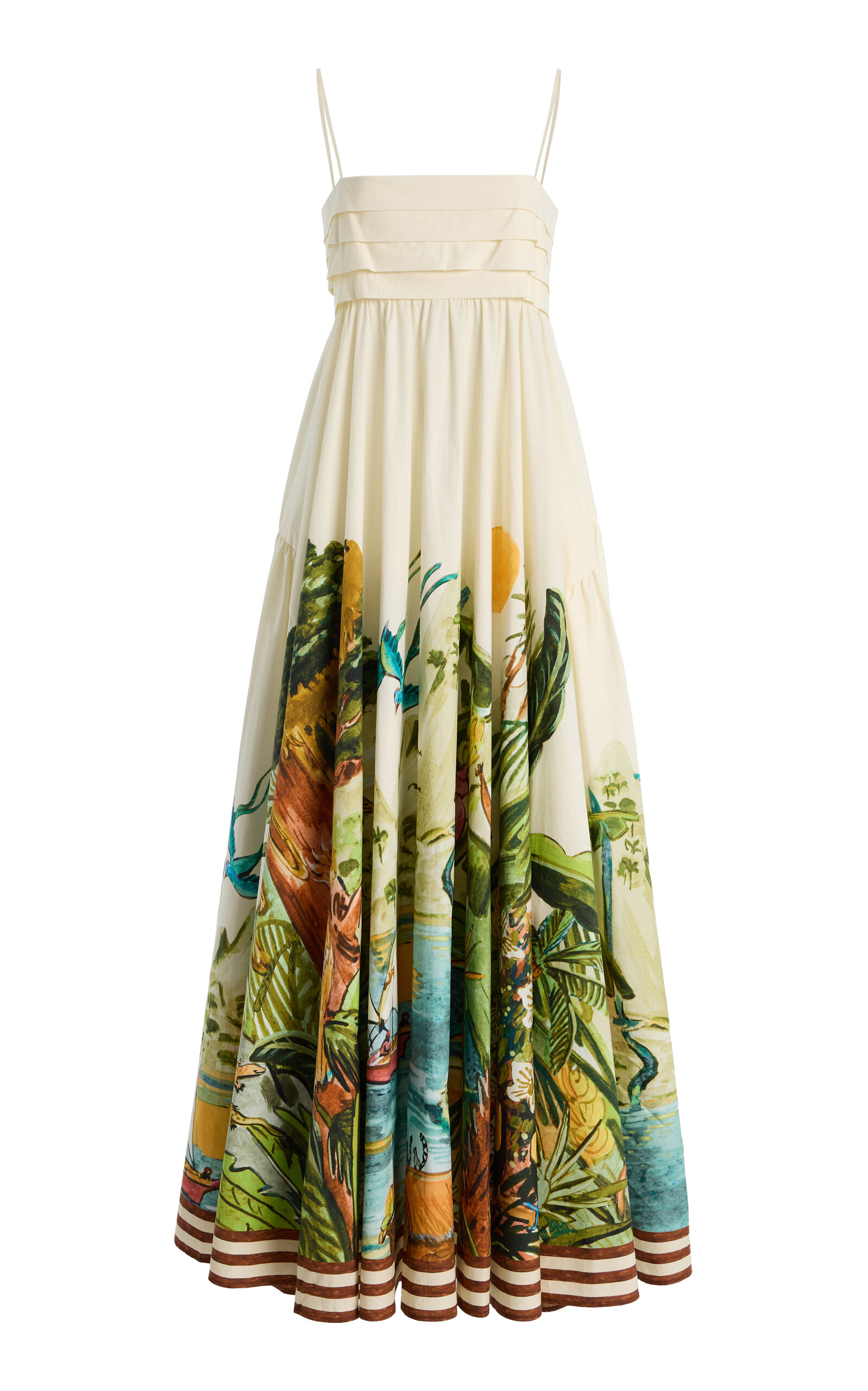 ALÉMAIS Toucan Tango Organic Cotton Midi Dress - Women's Clothing