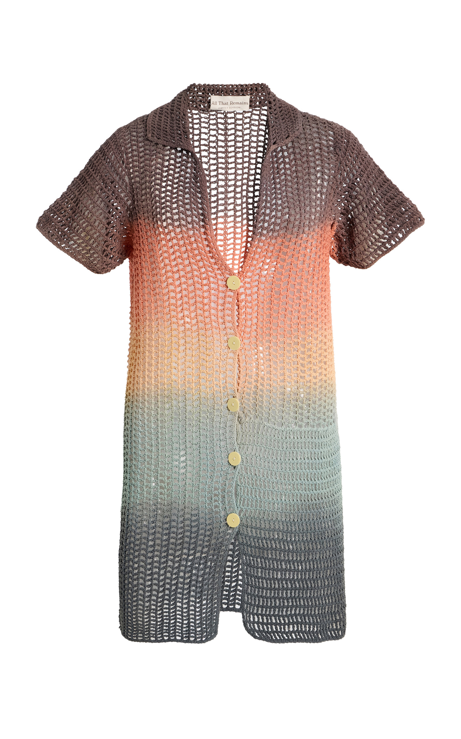 All That Remains Exclusive Floyd Crocheted Cotton Mini Shirt Dress