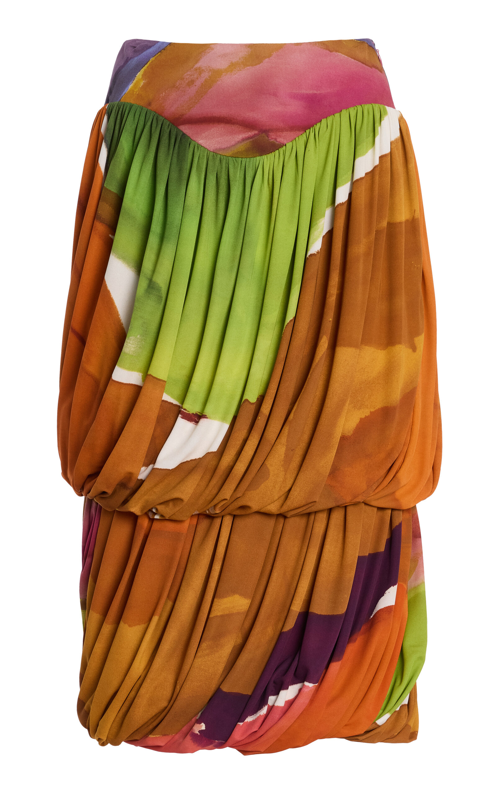 Ulla Johnson Reis Crepe Midi Bubble Skirt