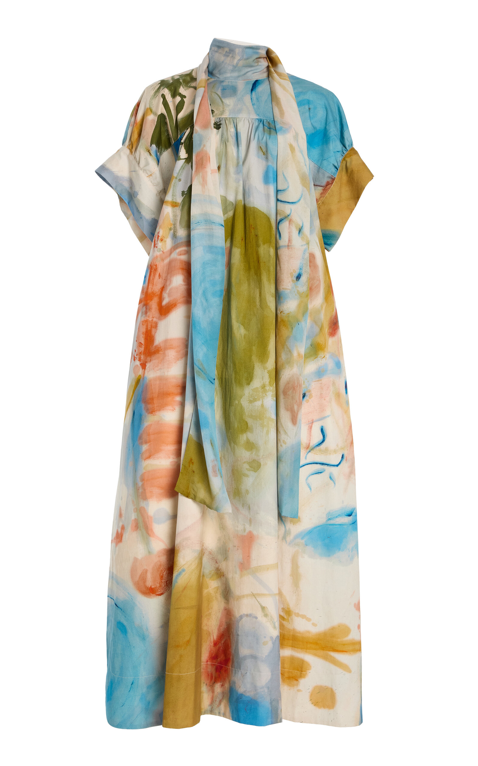 Ulla Johnson Studio Printed Cotton-Poplin Midi Dress