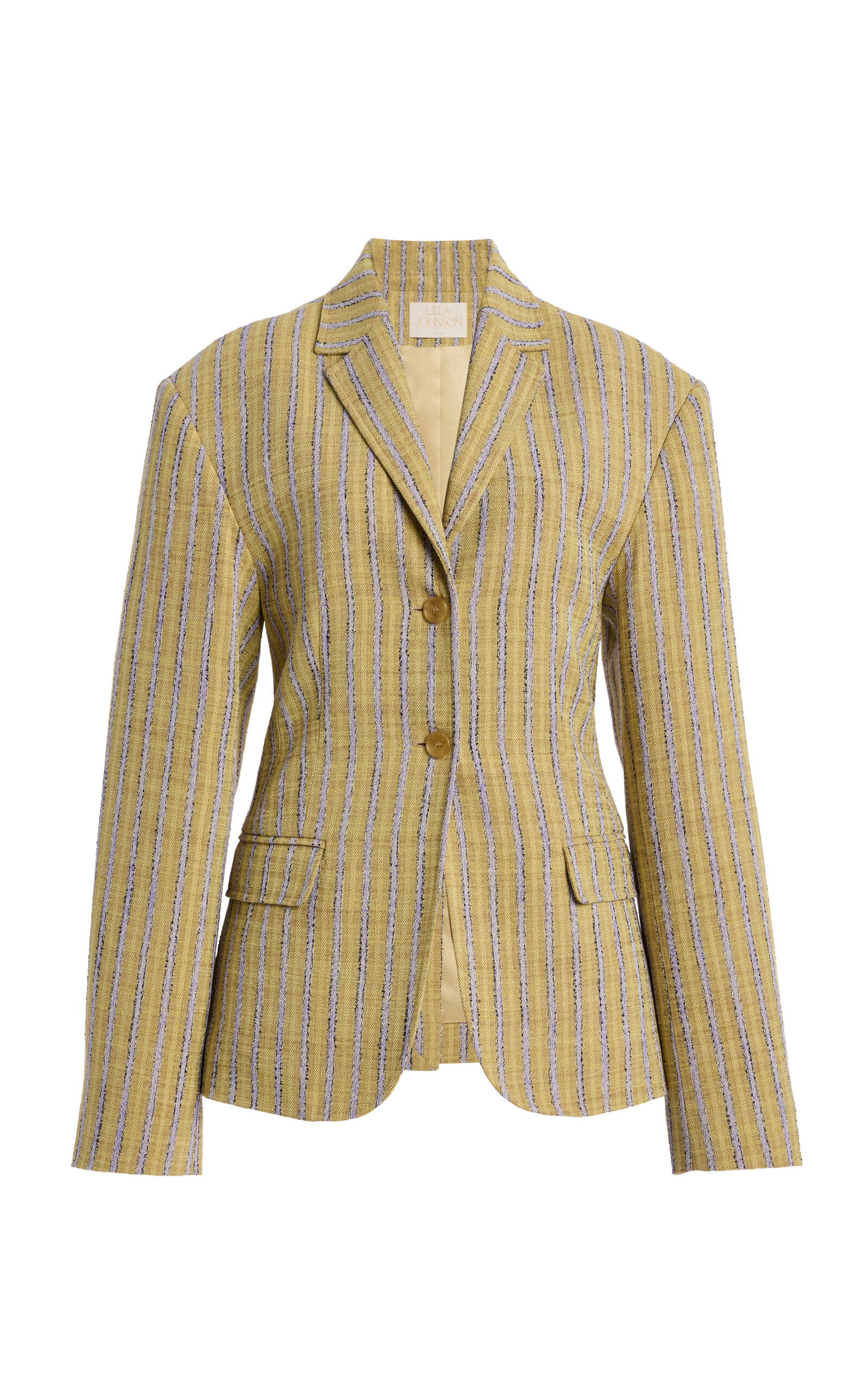 Ulla Johnson Matteo Striped Cotton-Blend Jacket