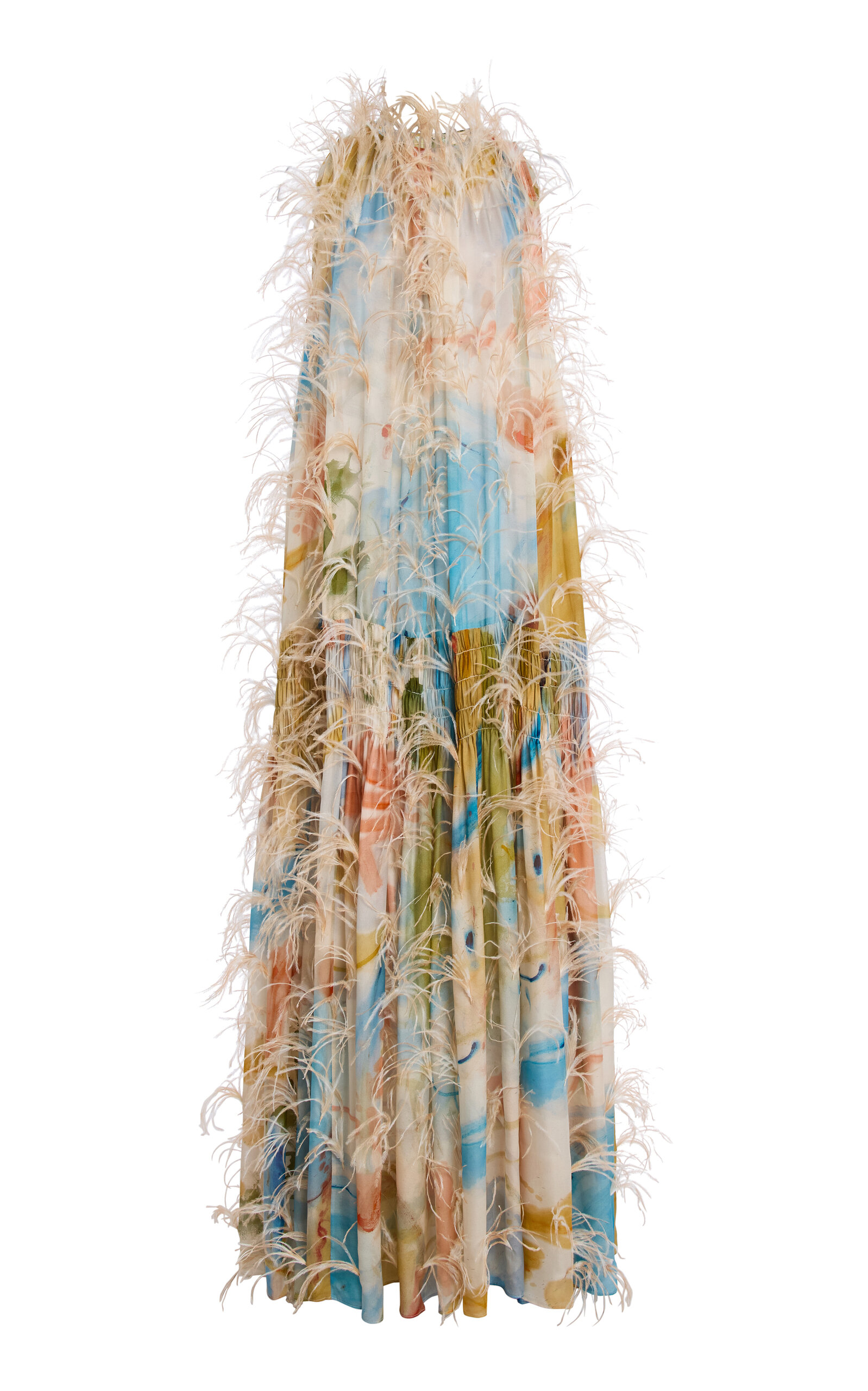 Ulla Johnson Gossamer Feathered Silk Gown