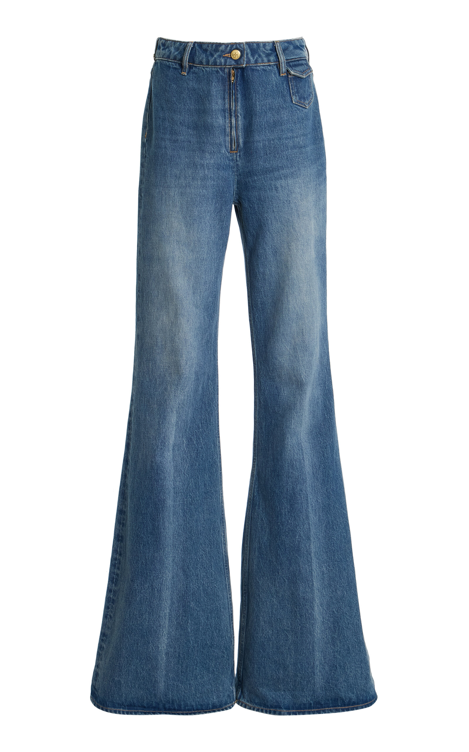 Ulla Johnson Zephyr High-Rise Denim Flared Jeans