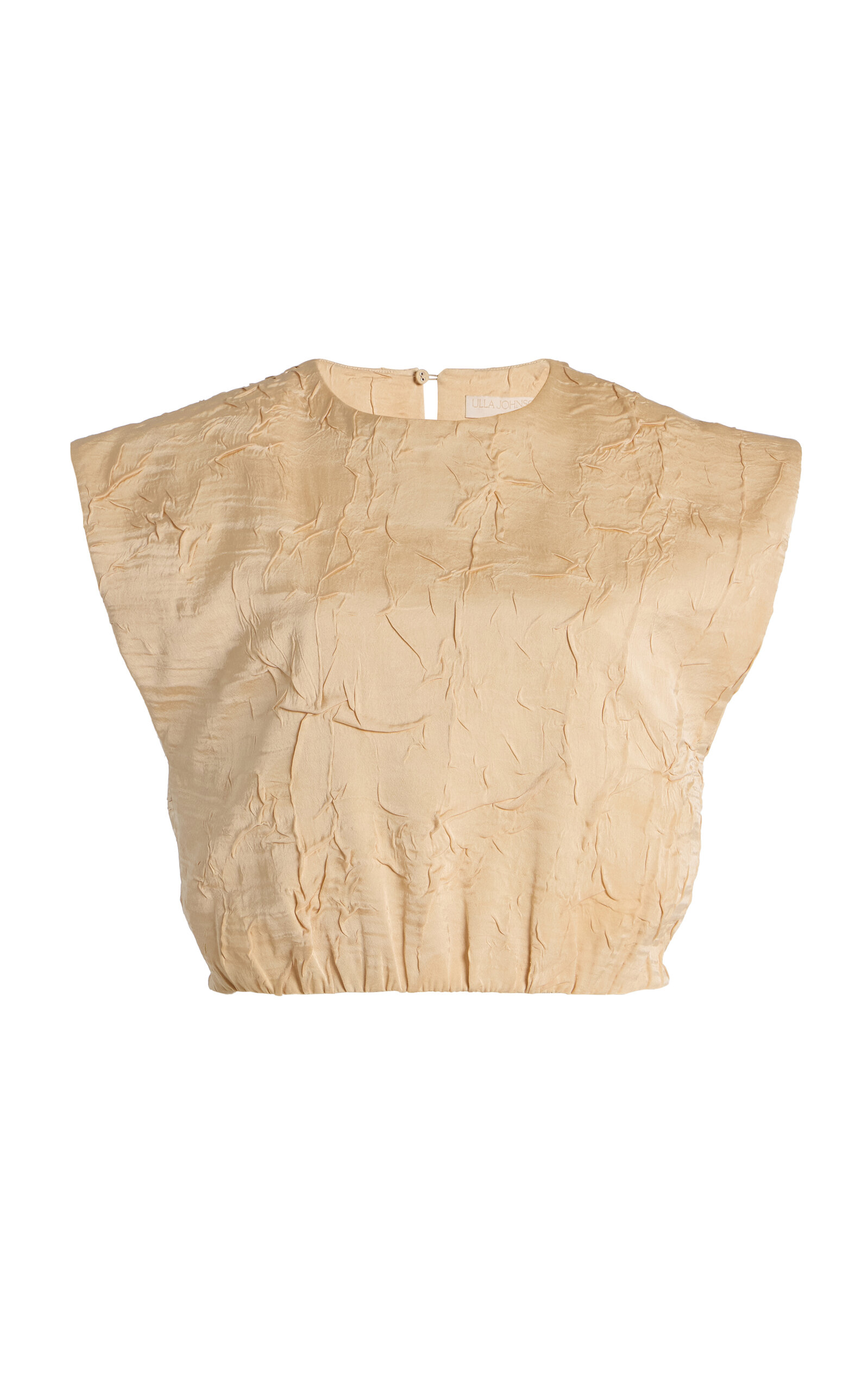 Ulla Johnson Gisella Crinkled Top In Orange