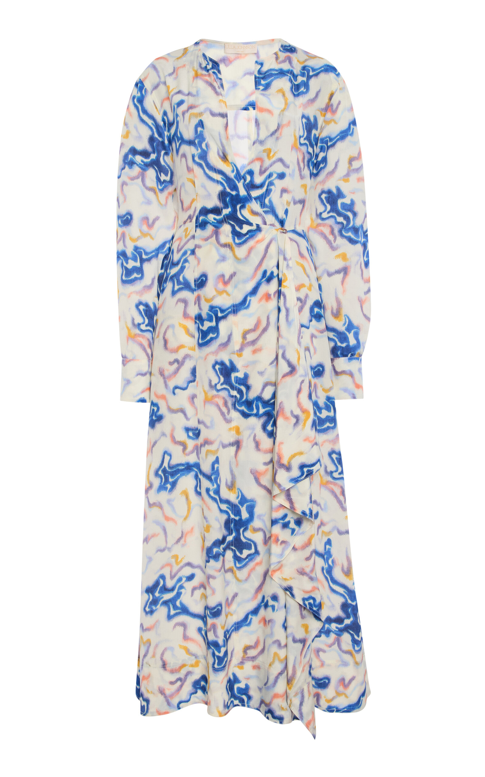 Ulla Johnson Adalyn Printed Silk Midi Dress - Multi