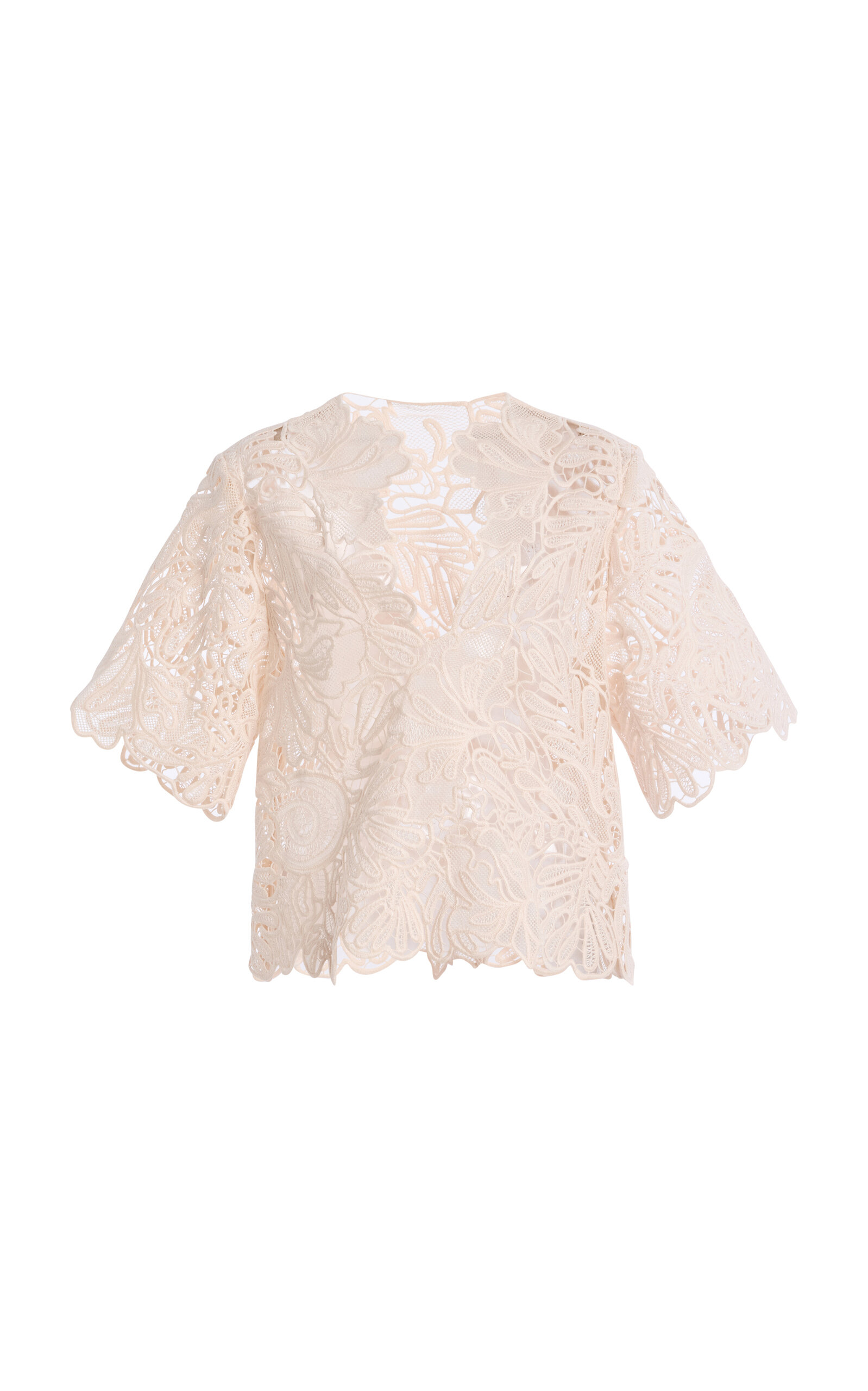 Ulla Johnson Dua Lace Silk Top - Women's Clothing