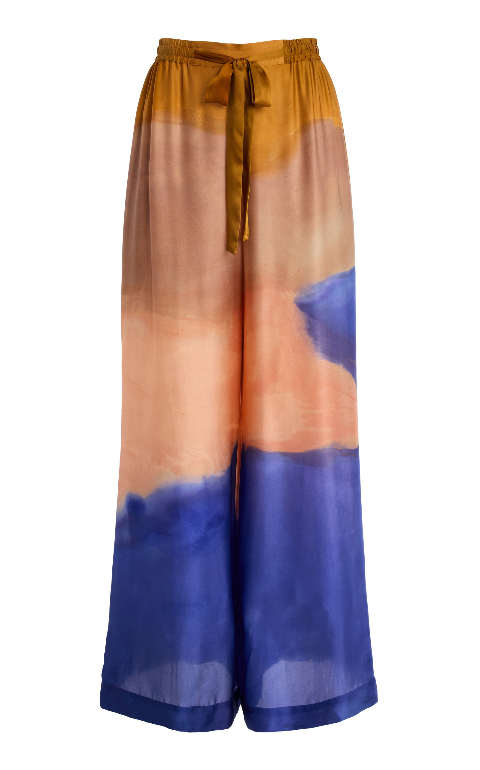 Ulla Johnson Julien Printed Silk Wide-Leg Pants - Multi